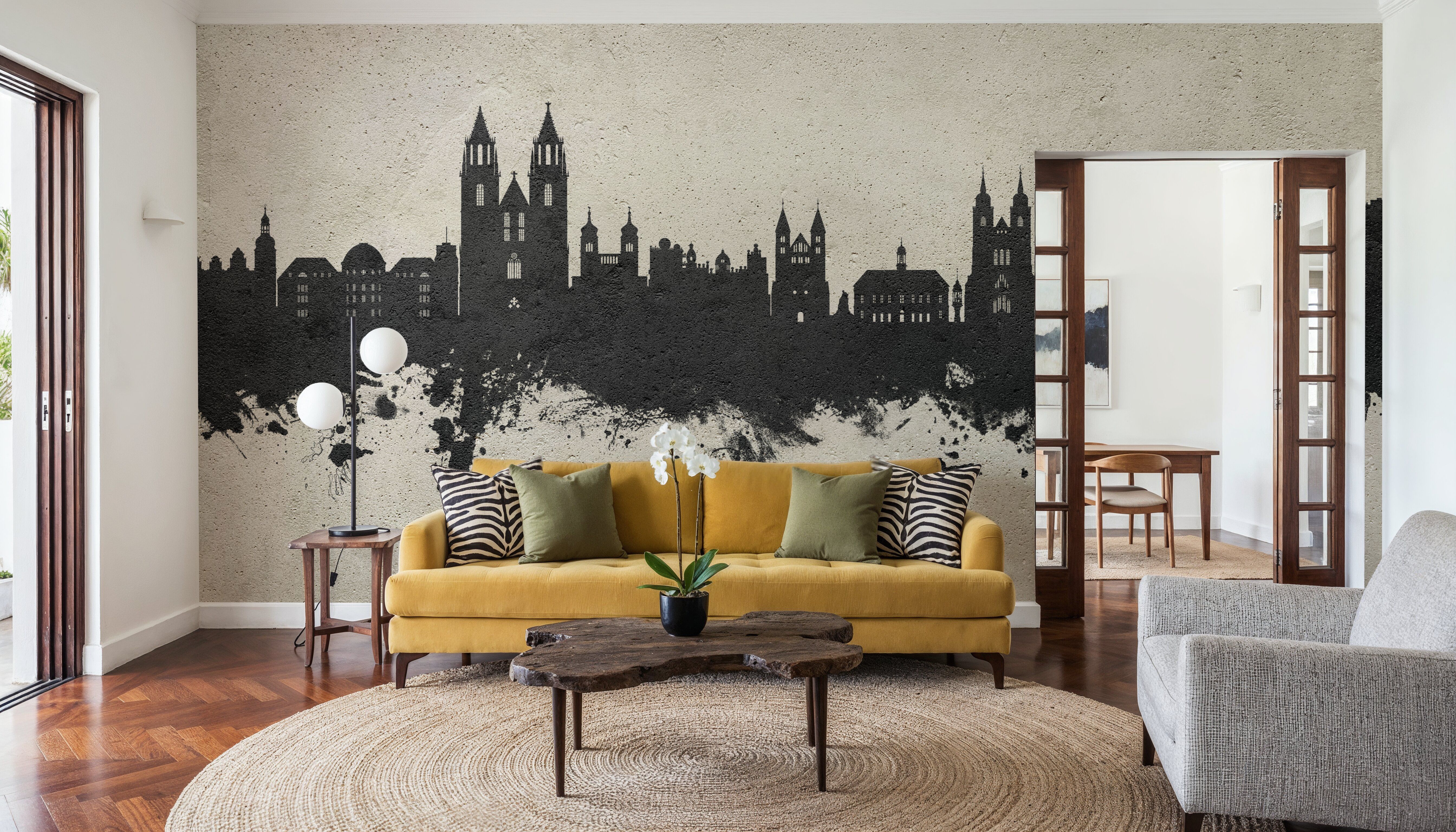 Magdeburg Germany Skyline Concrete