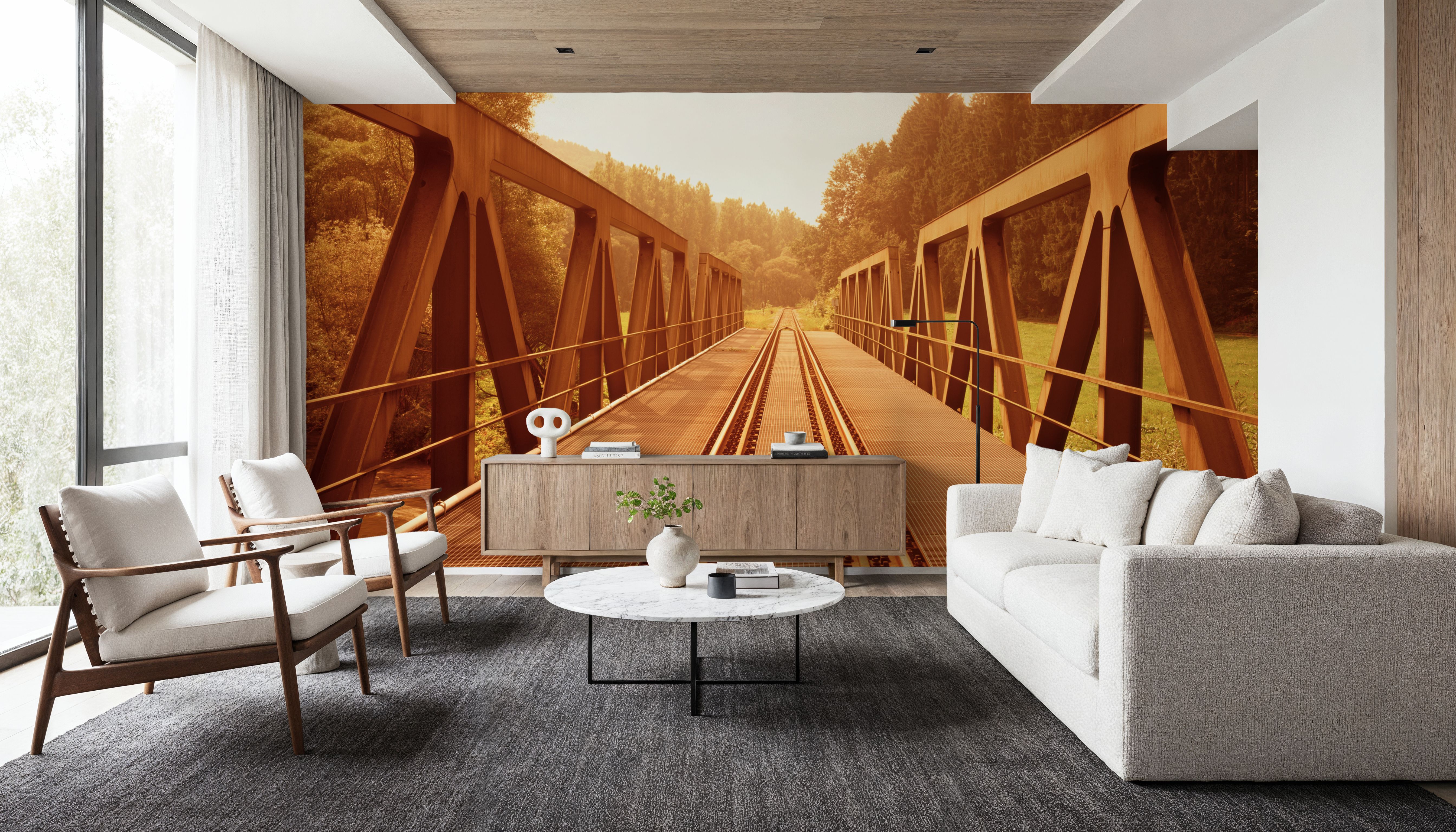 Rustic Railway Bridge, Wallpaper