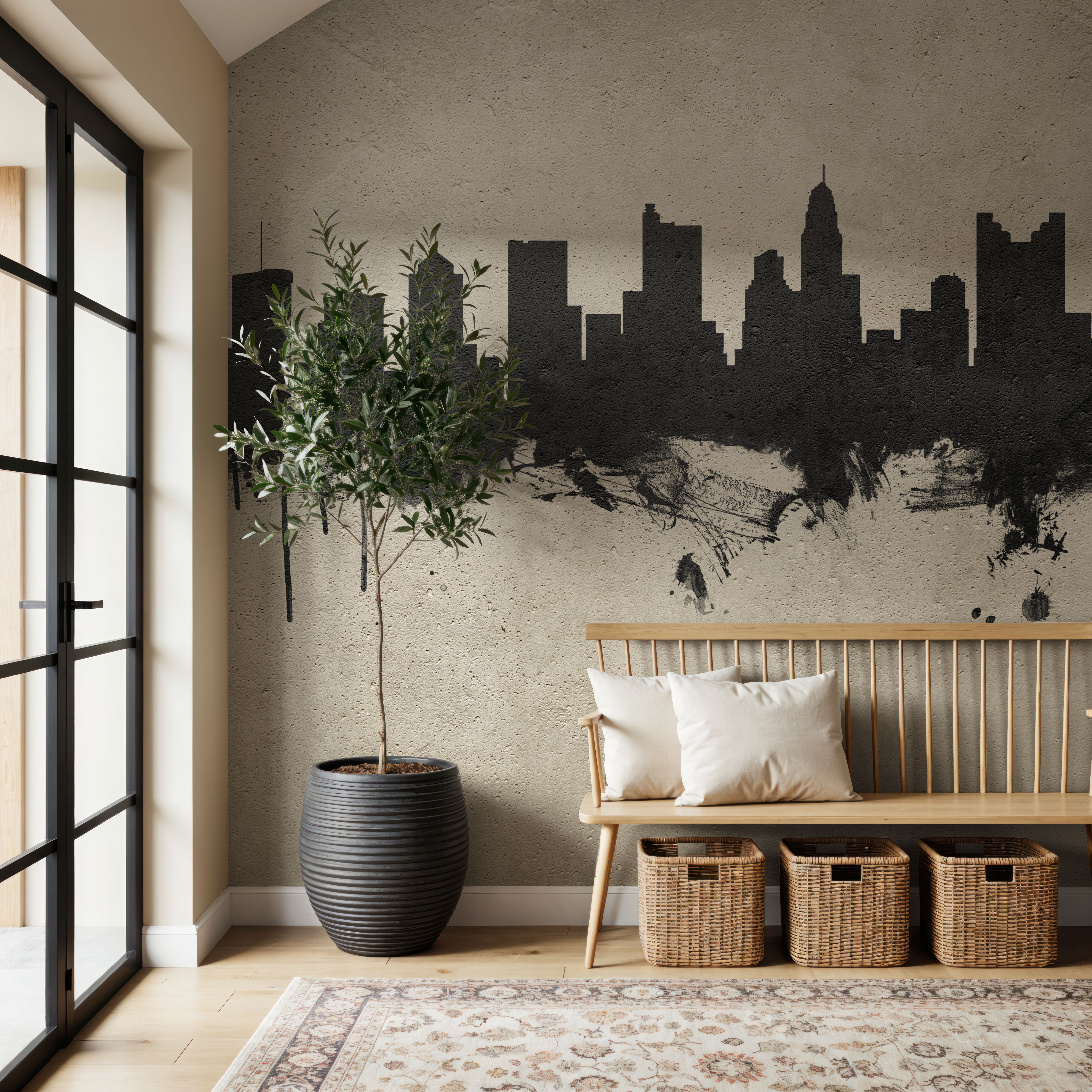 Columbus Ohio Skyline Concrete