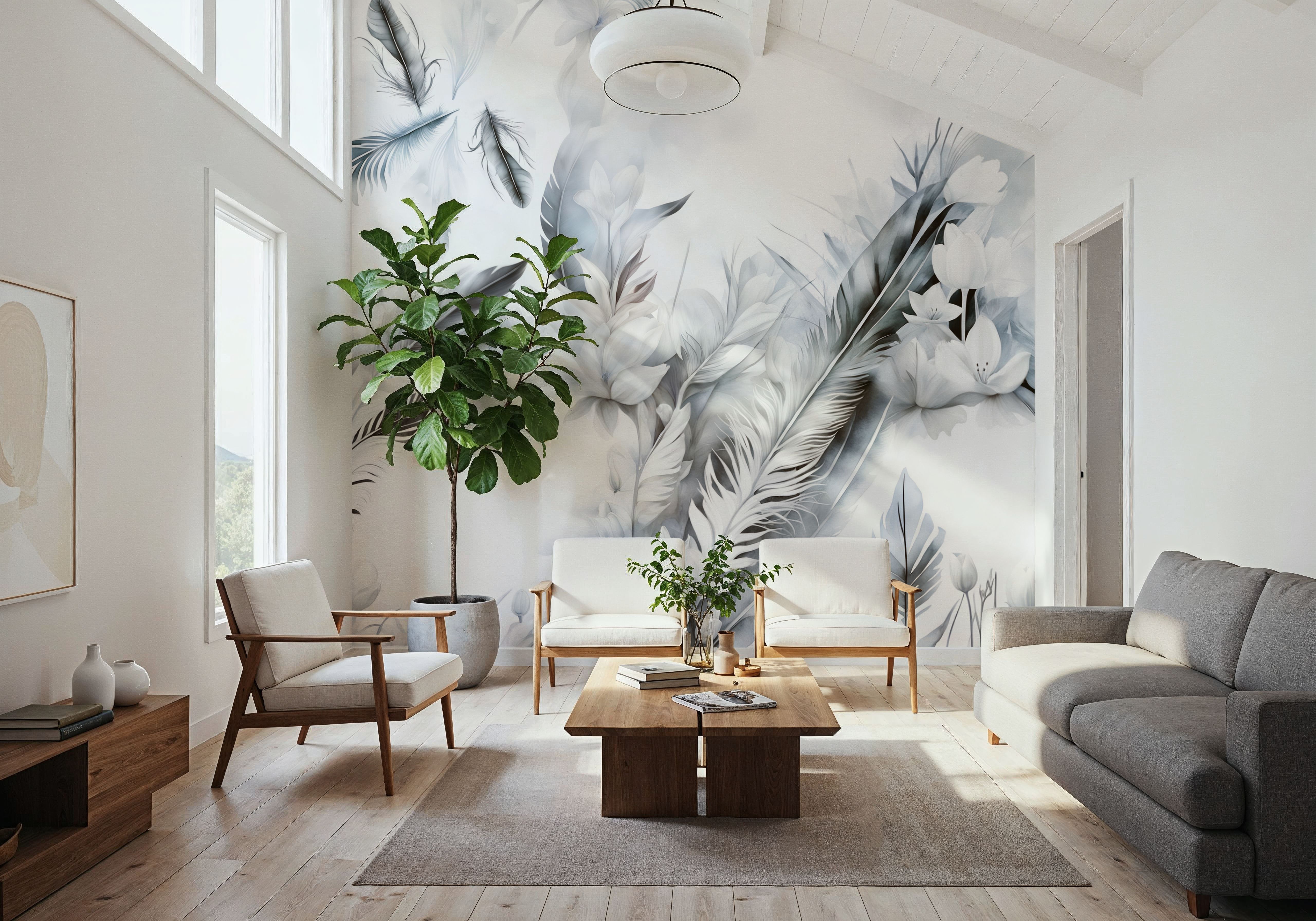 Tender Love Blue, Behang