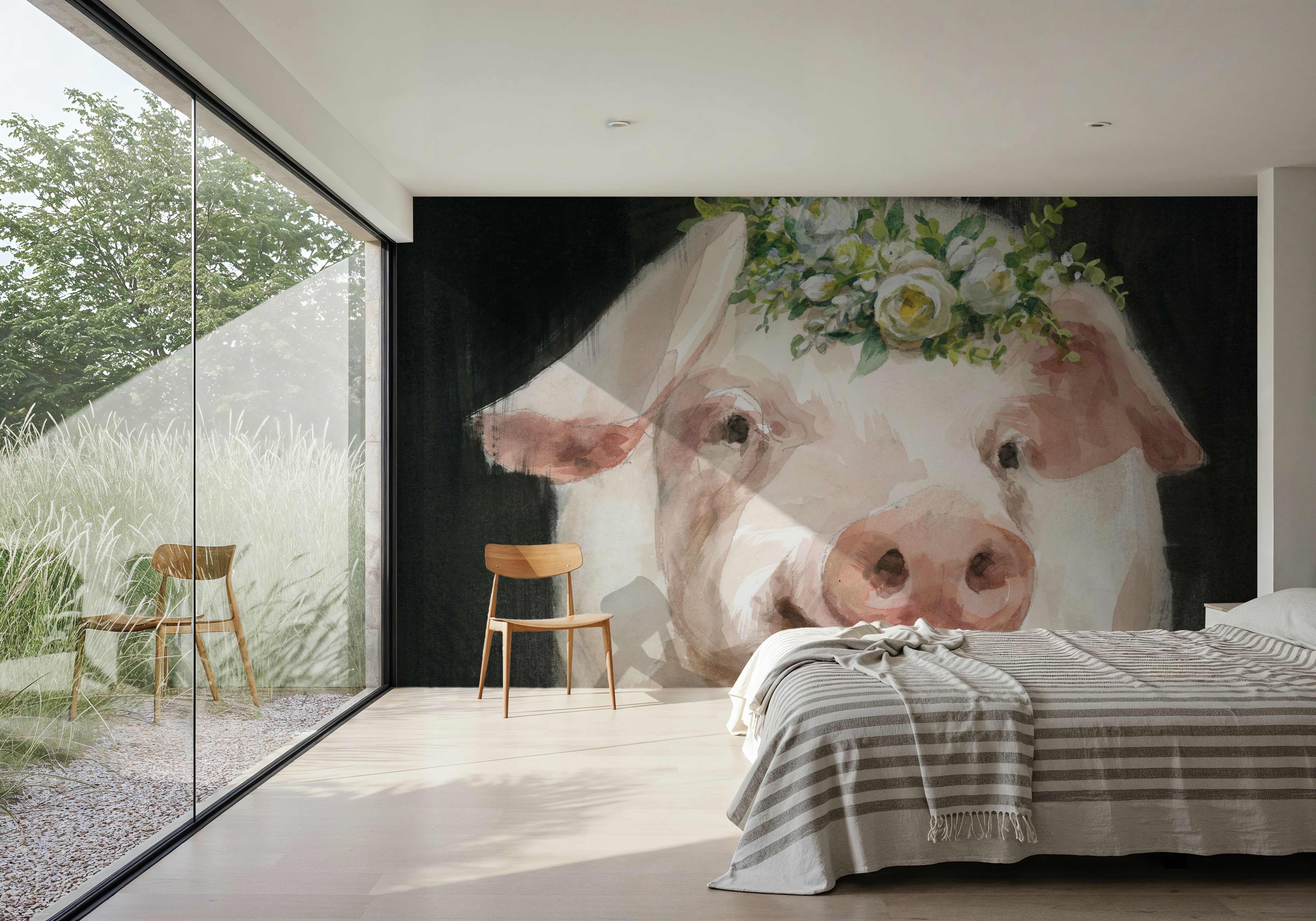 Barnyard Whimsy III, Wallpaper