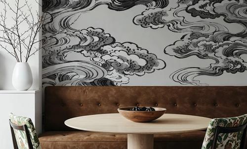 Ukiyo-e Clouds, Graphite