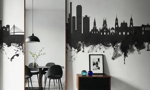 Bogotá Colombia Skyline Black & White