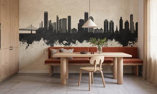 Queens New York Skyline Concrete