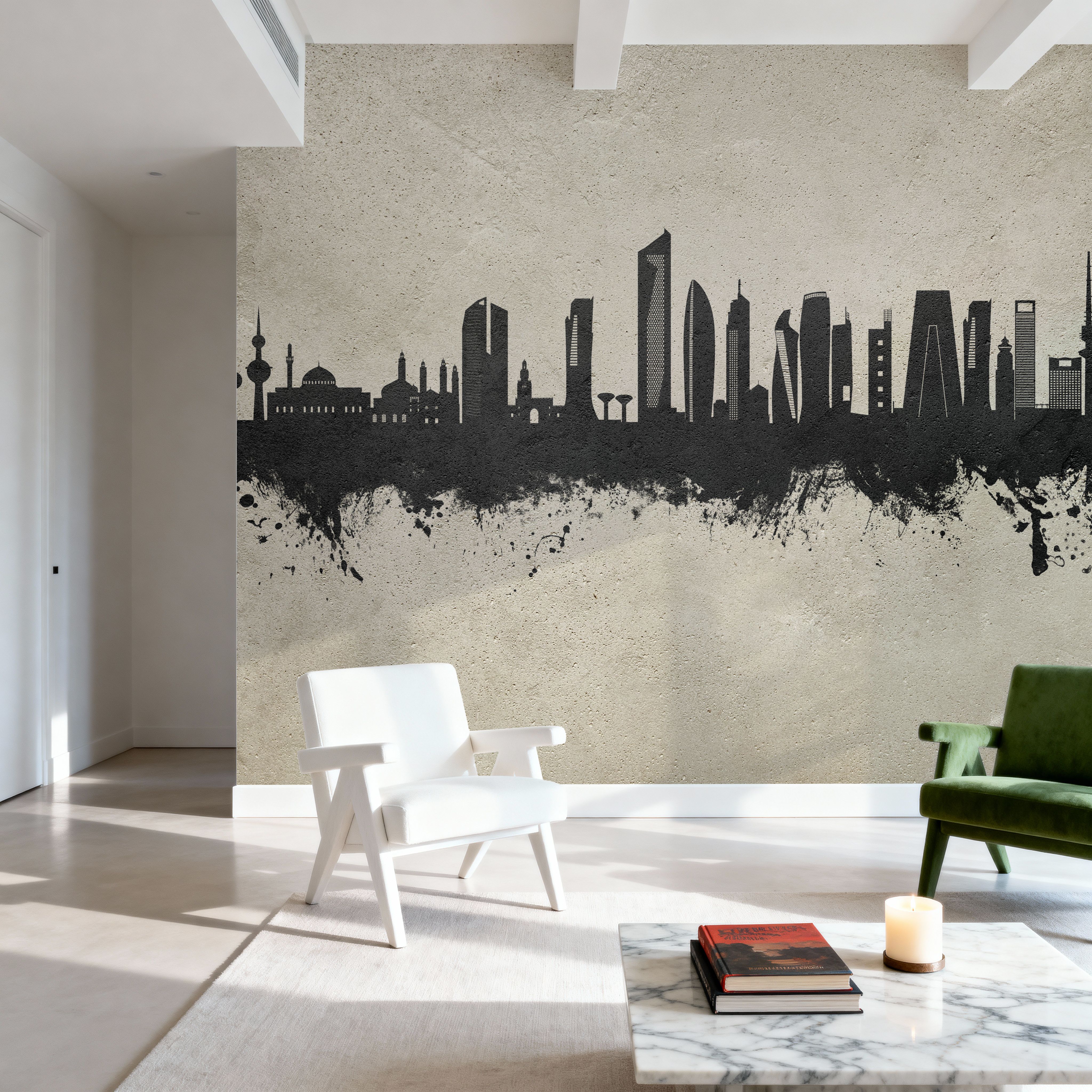 Kuwait City Skyline Concrete