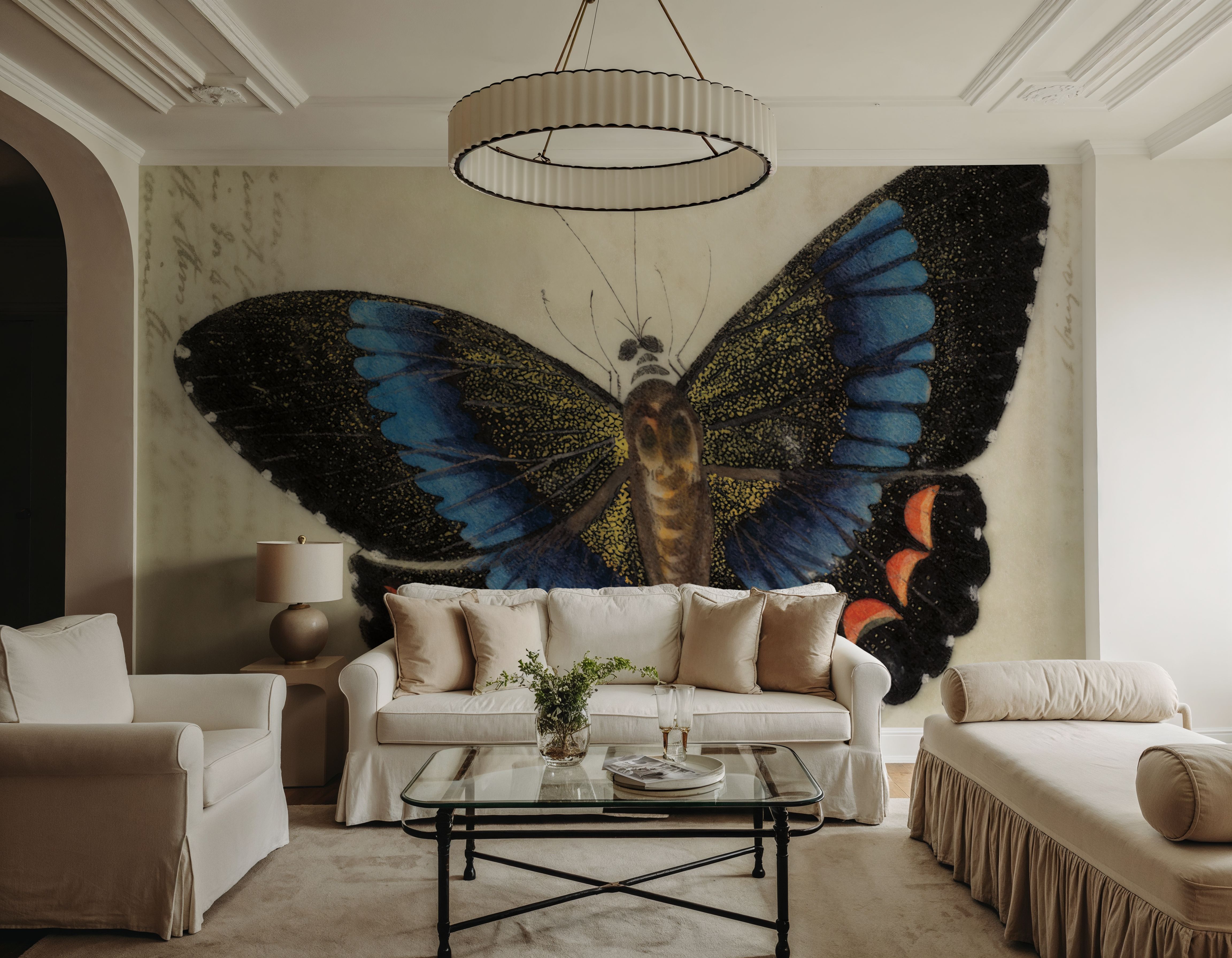 Vintage Blue Butterfly