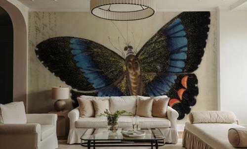 Vintage Blue Butterfly