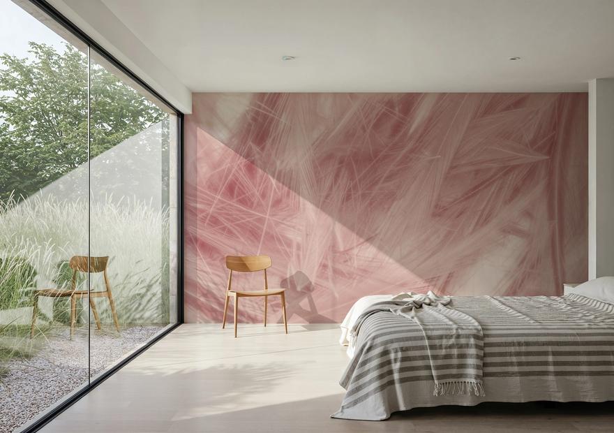 Deep Pink Feathers