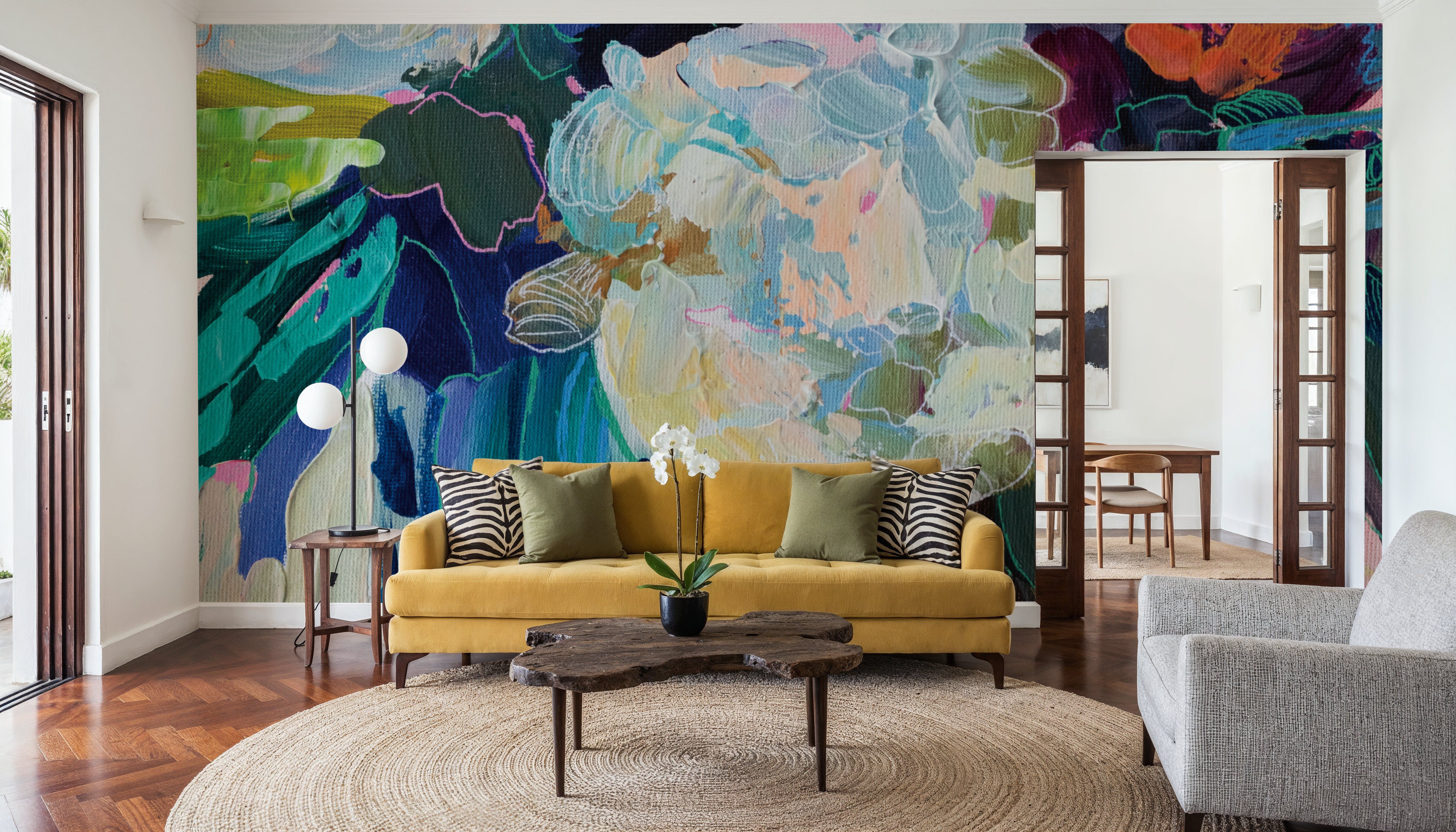 August Bloom, Carte da parati