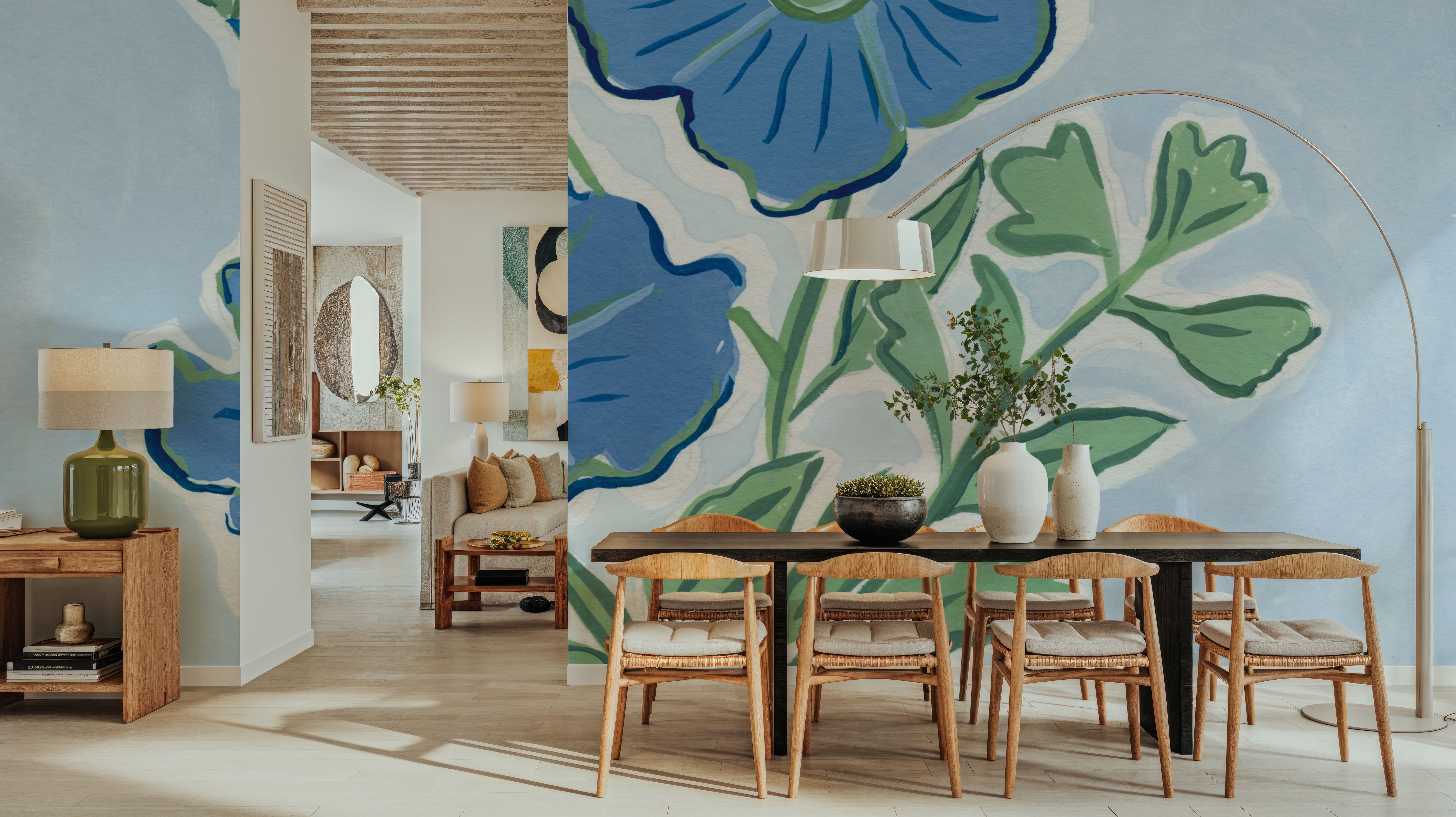 Garden Blues II, Behang