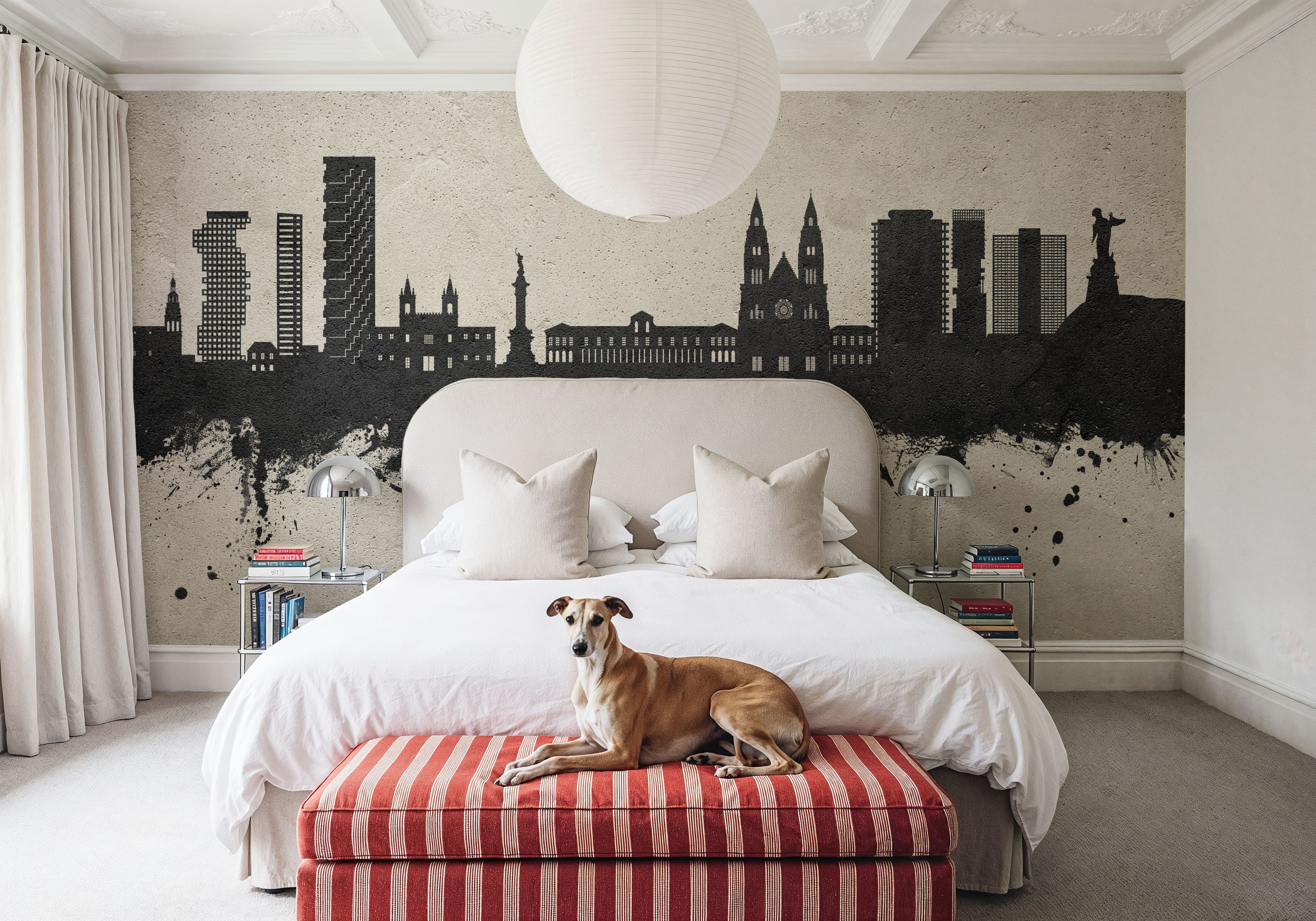 Quito Ecuador Skyline Concrete, Papel pintado