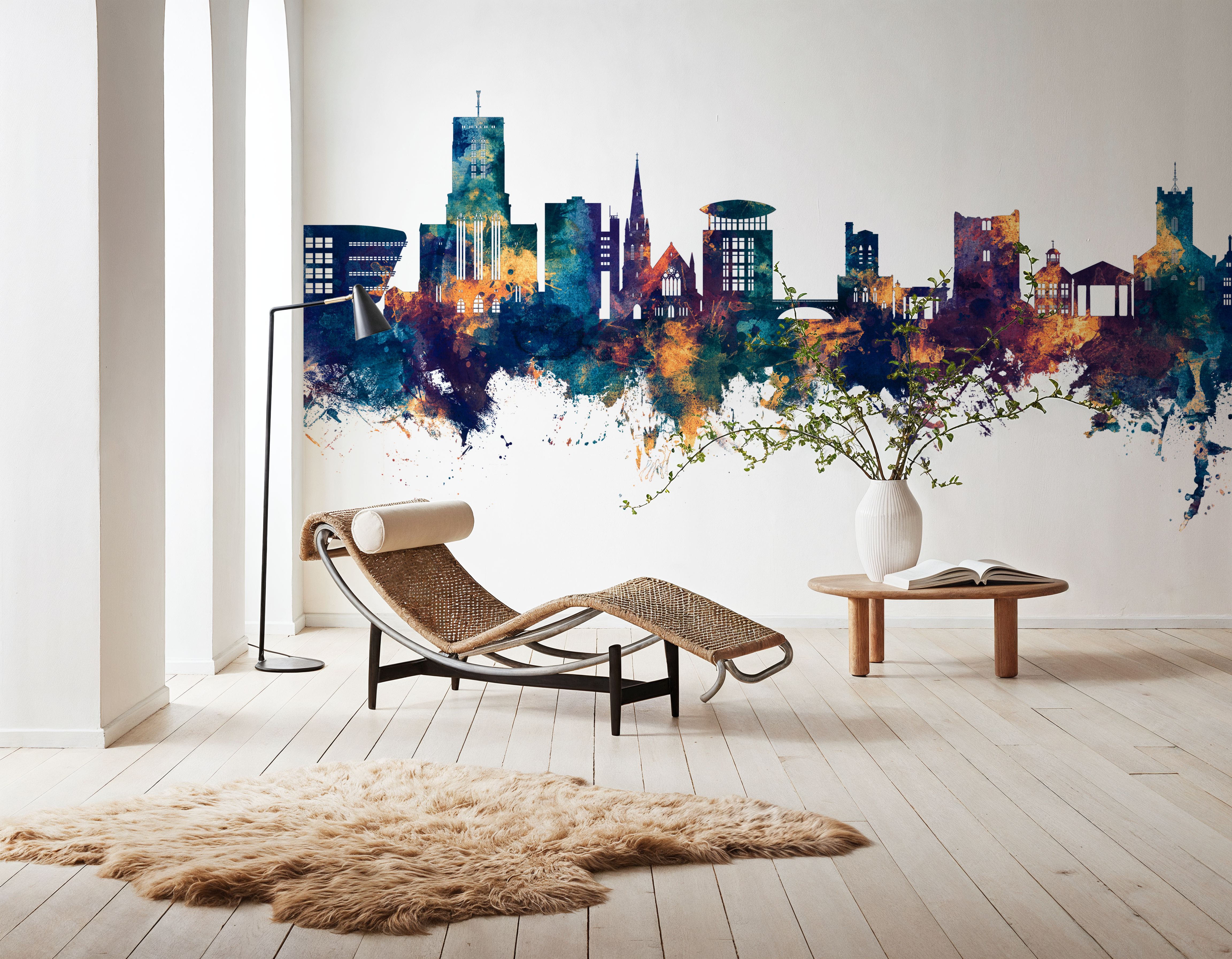 Guildford England Skyline Blue & Bronze