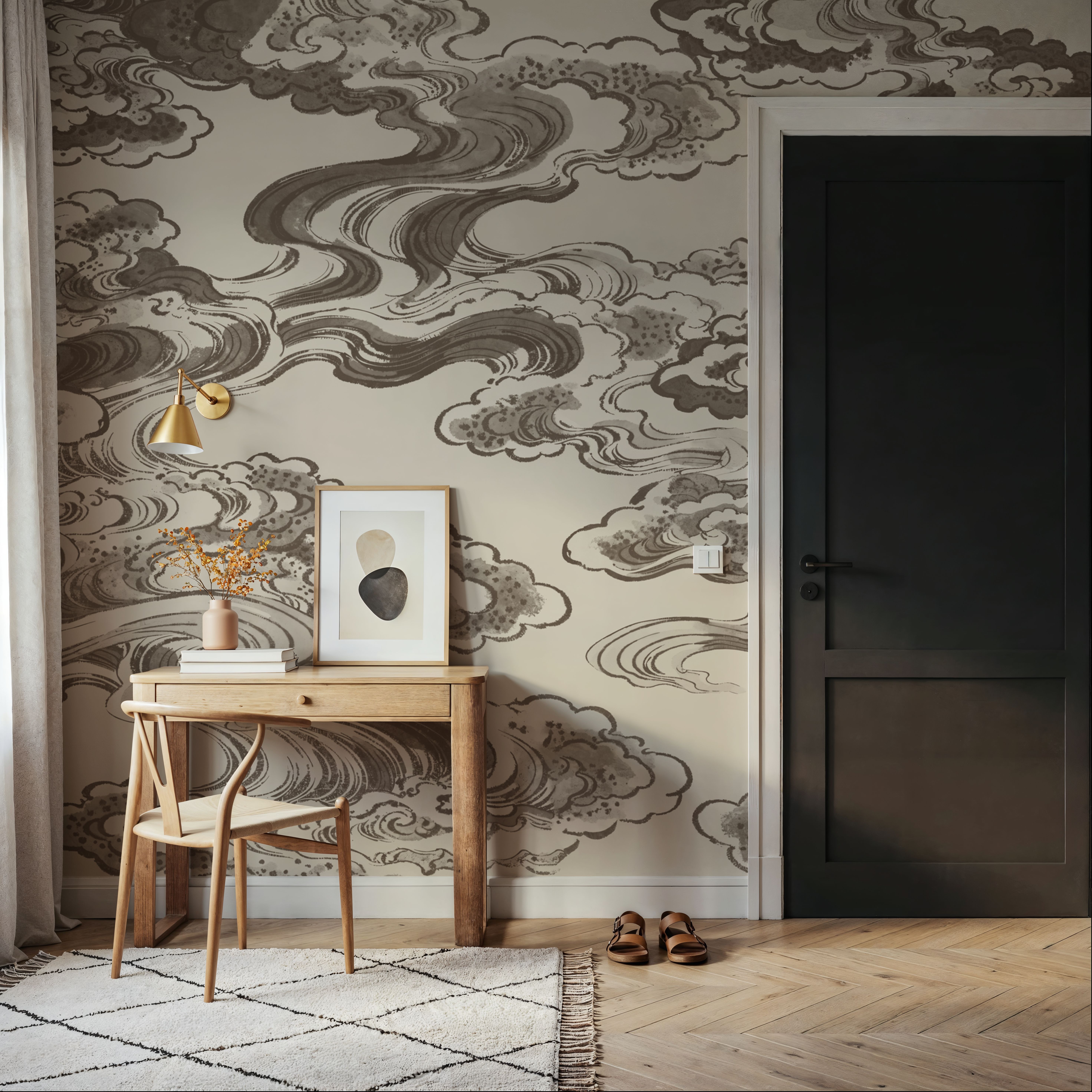 Ukiyo-e Clouds, Mauve