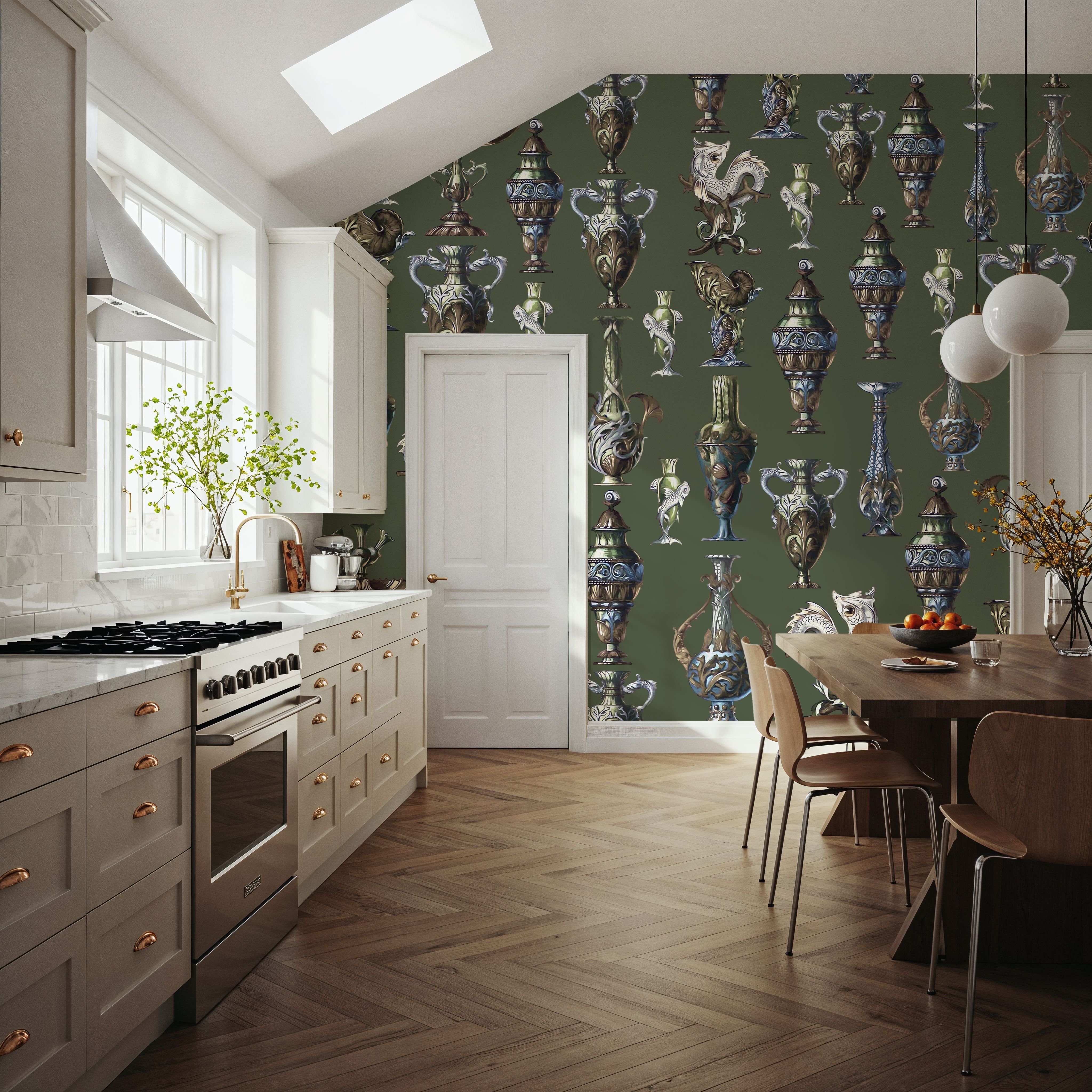 Art Deco Wall Green
