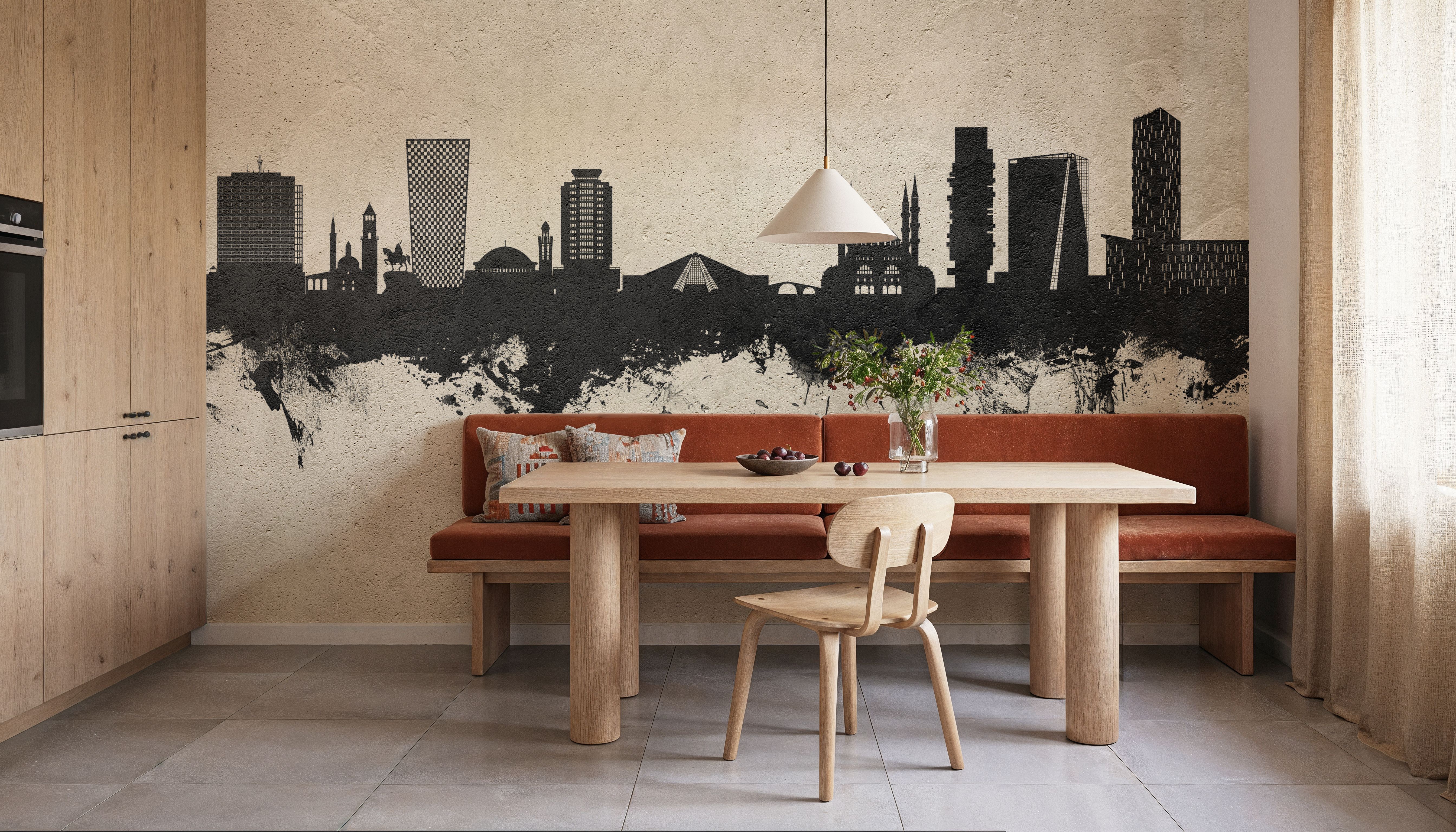 Tirana Skyline Concrete, Tapeten