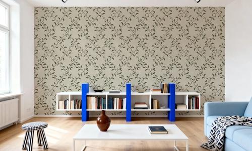 Emerald Trellis, Light Beige
