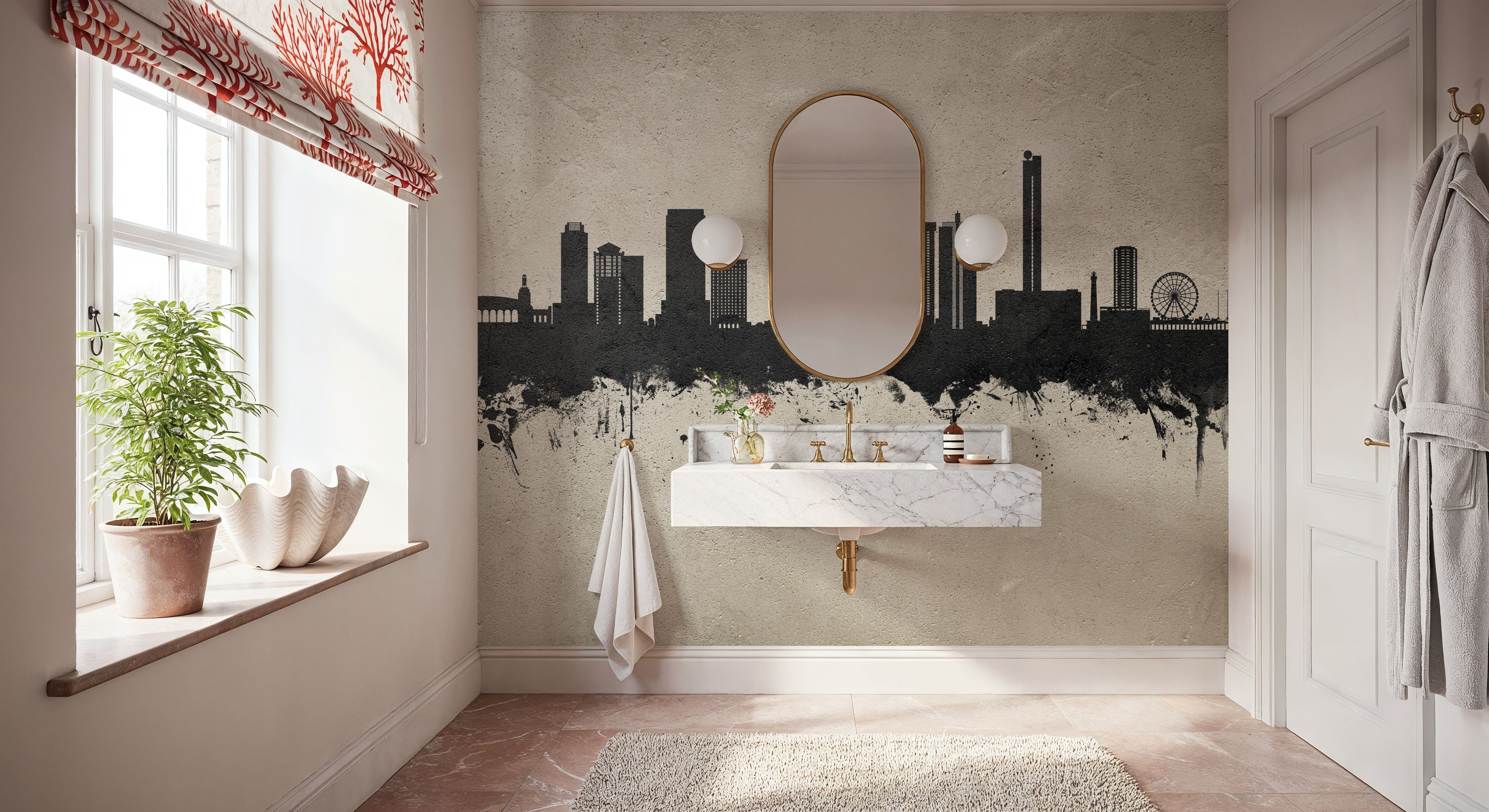 Atlantic City New Jersey Skyline Concrete