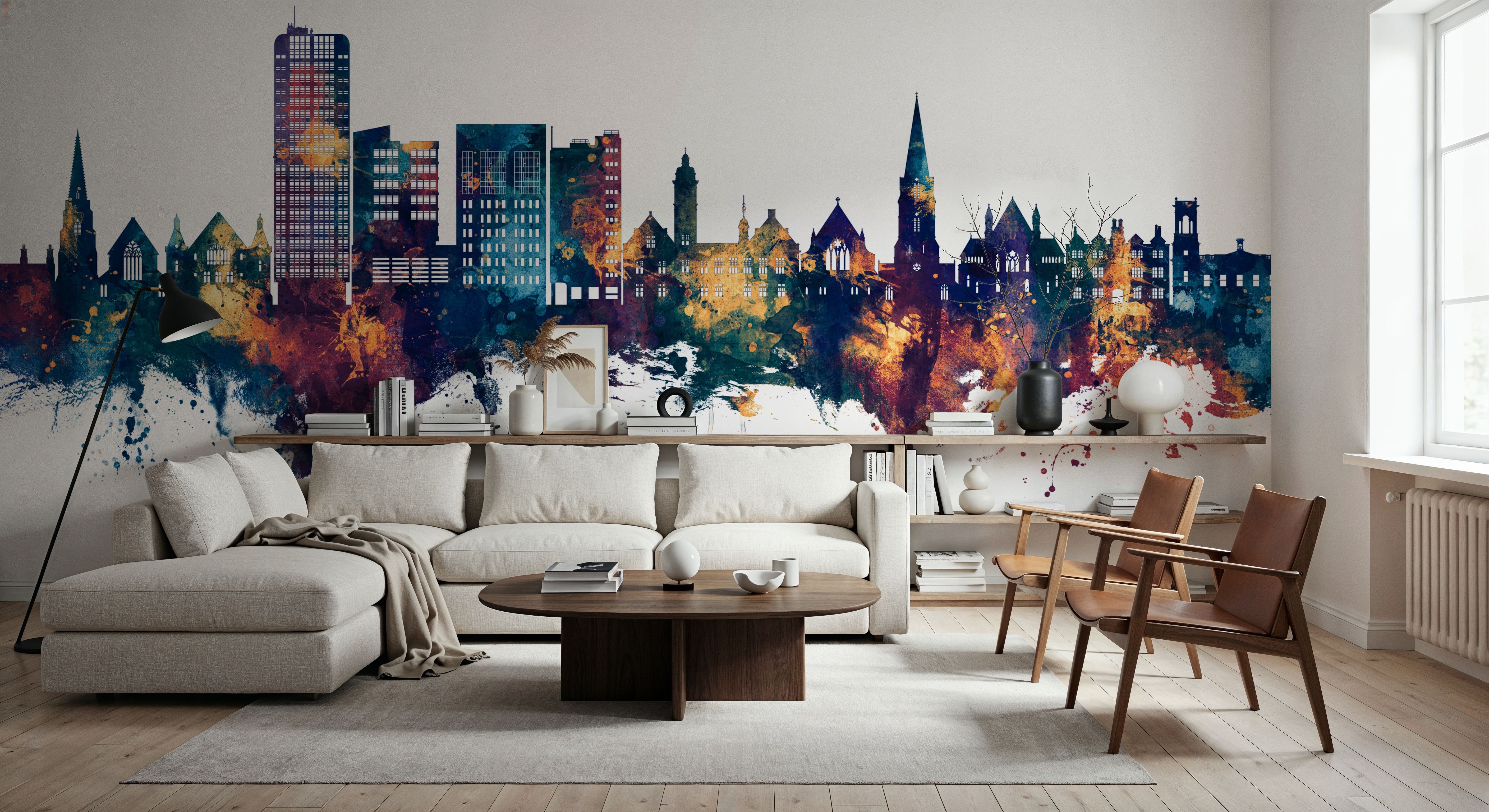 Swindon England Skyline Blue & Bronze