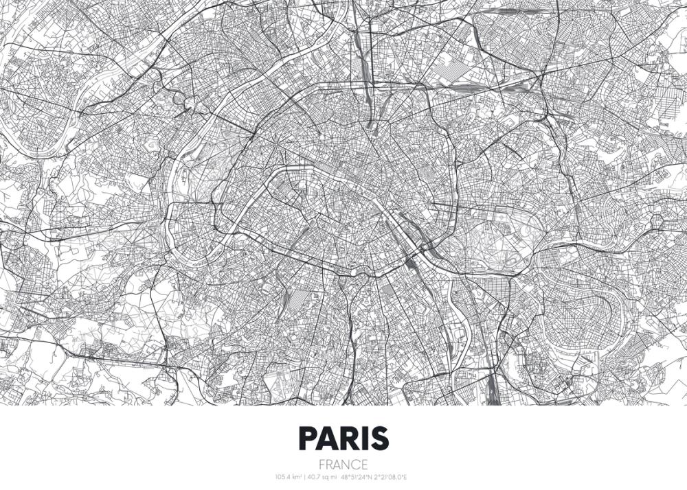Map of Paris
