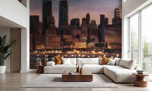 Manhattan Evening Reflection