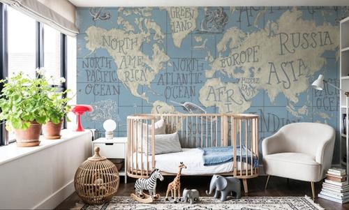 Mythical Map I Blue