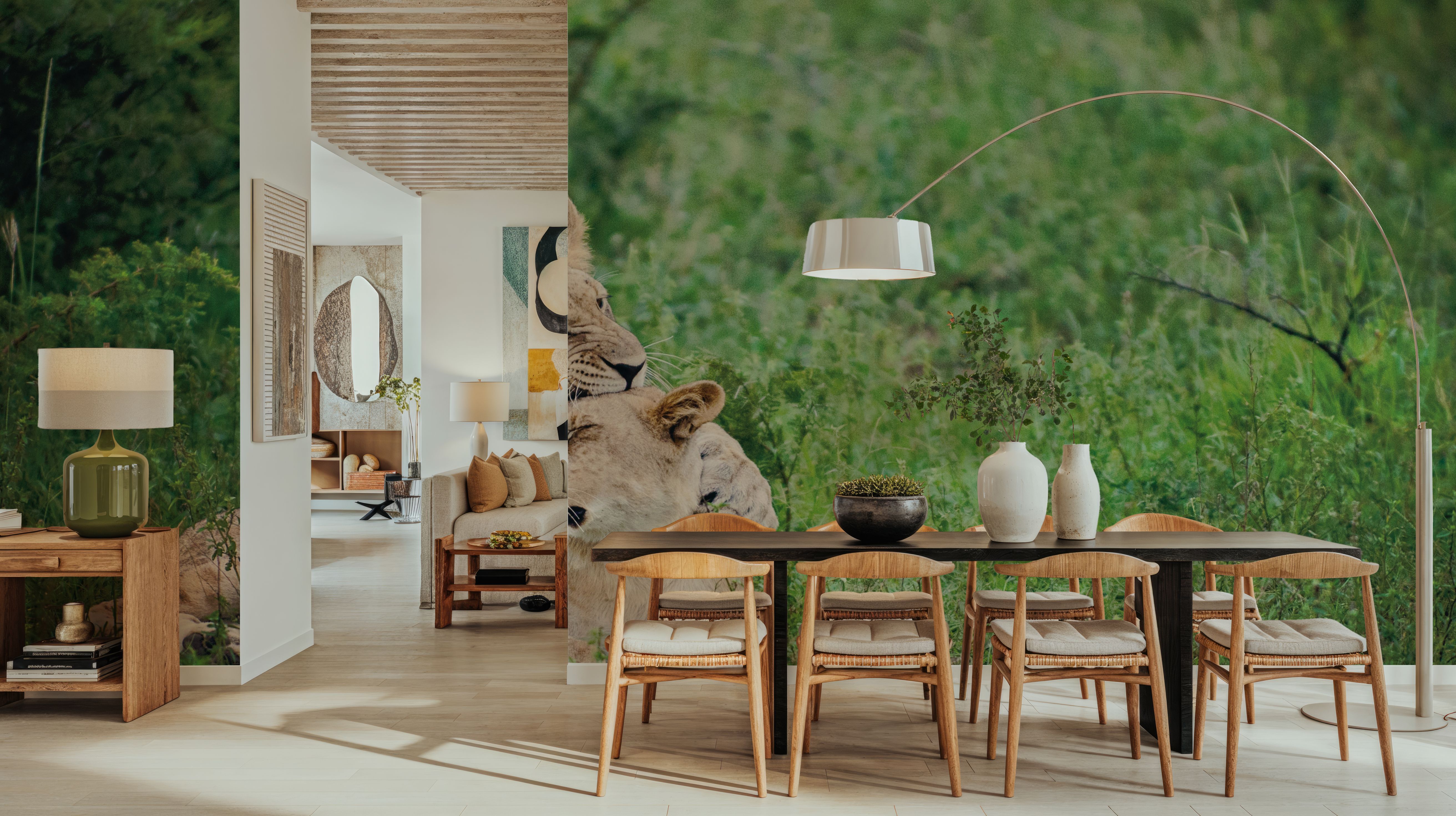 Playful Lions, Wallpaper