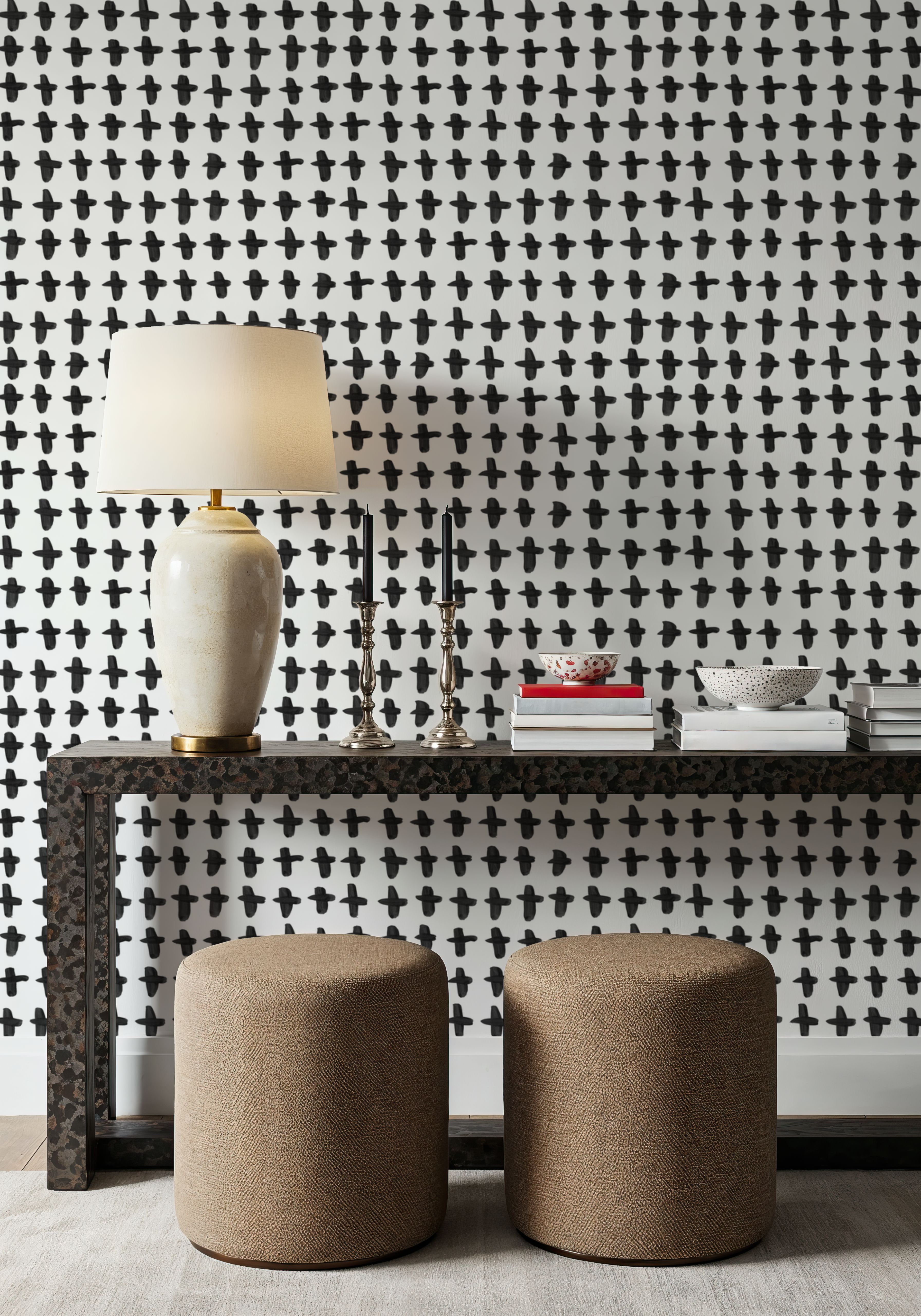 Doodle Crosses White