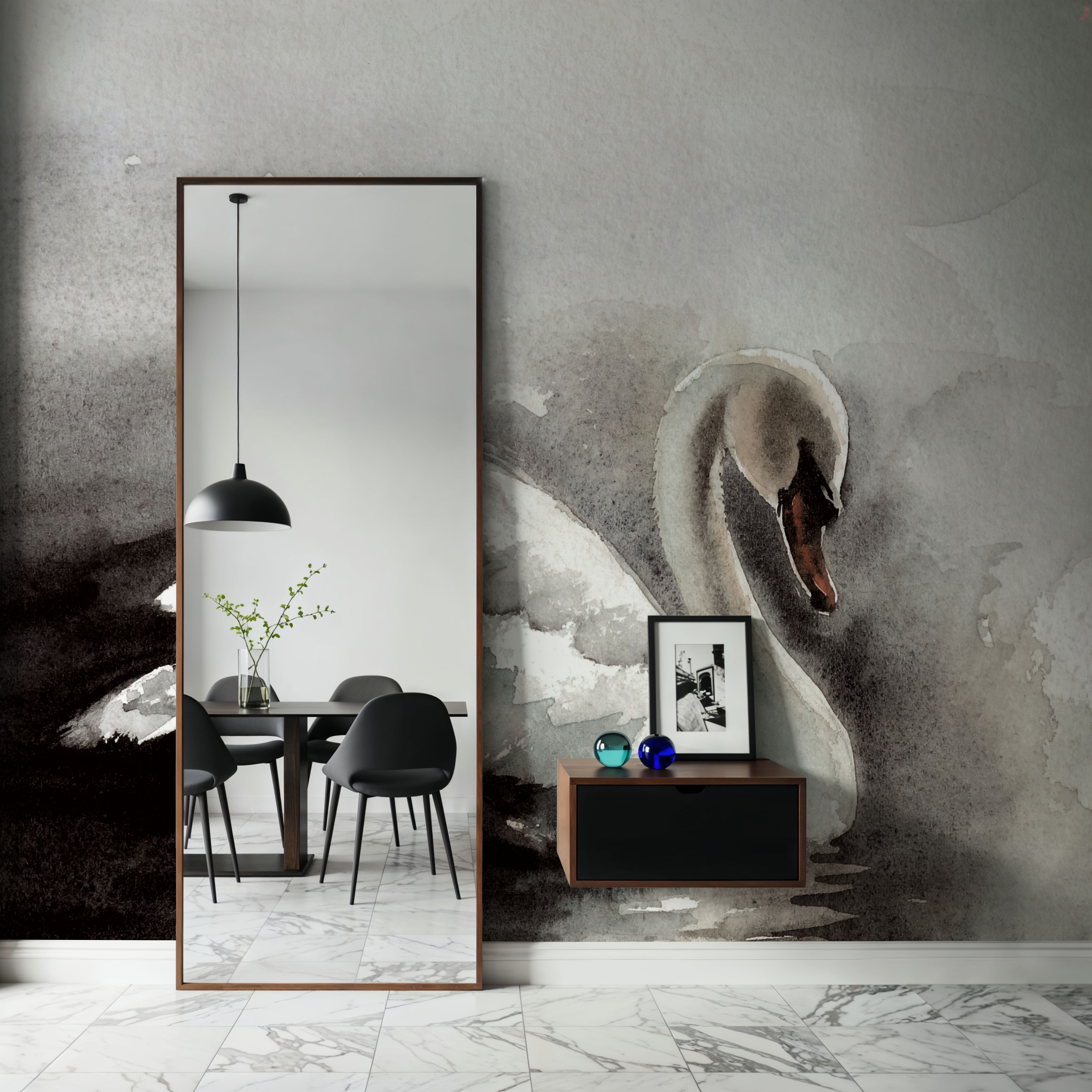 Moonlit Swan Dark