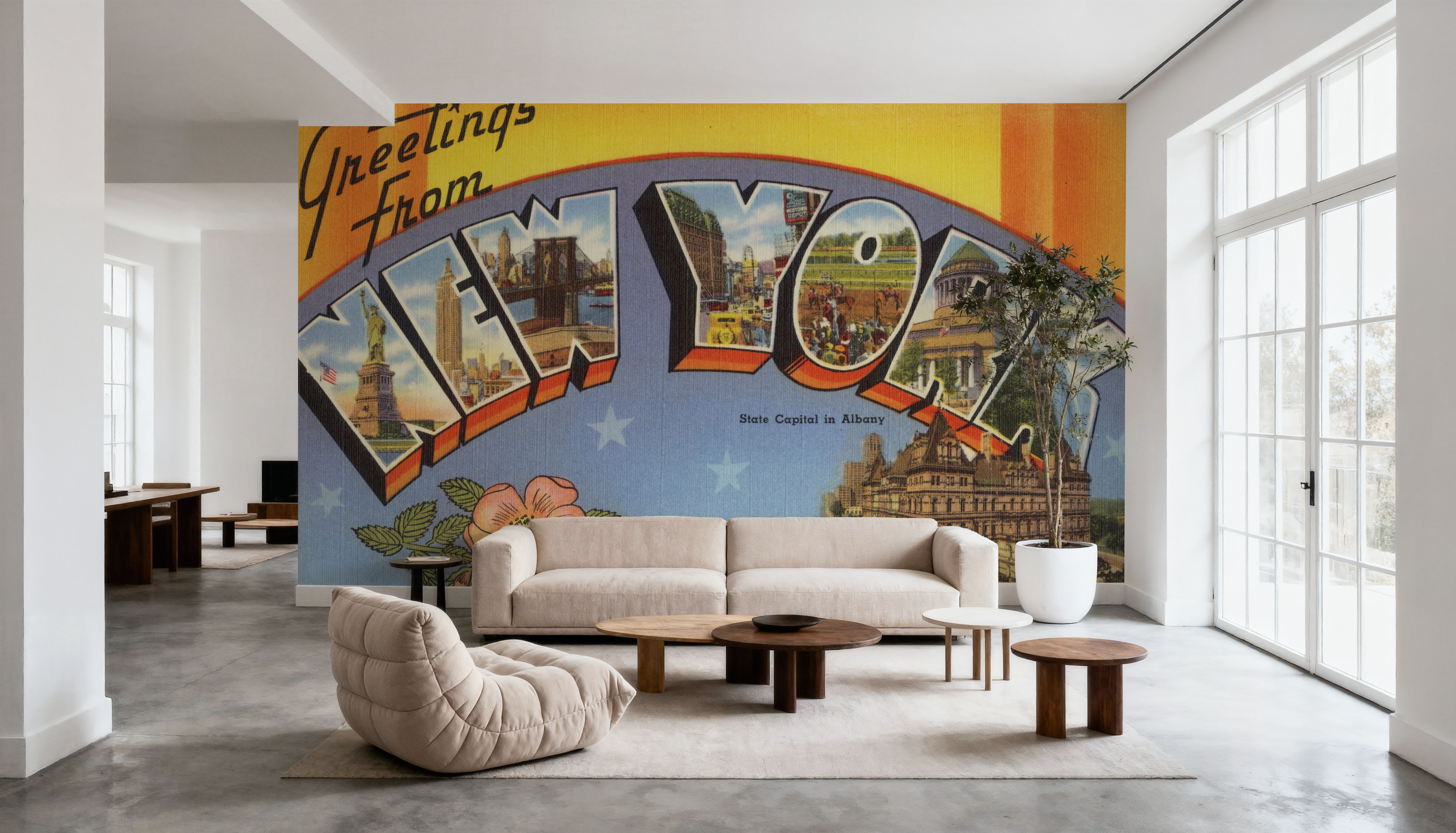 Greetings from New York - Screenprint Postcard