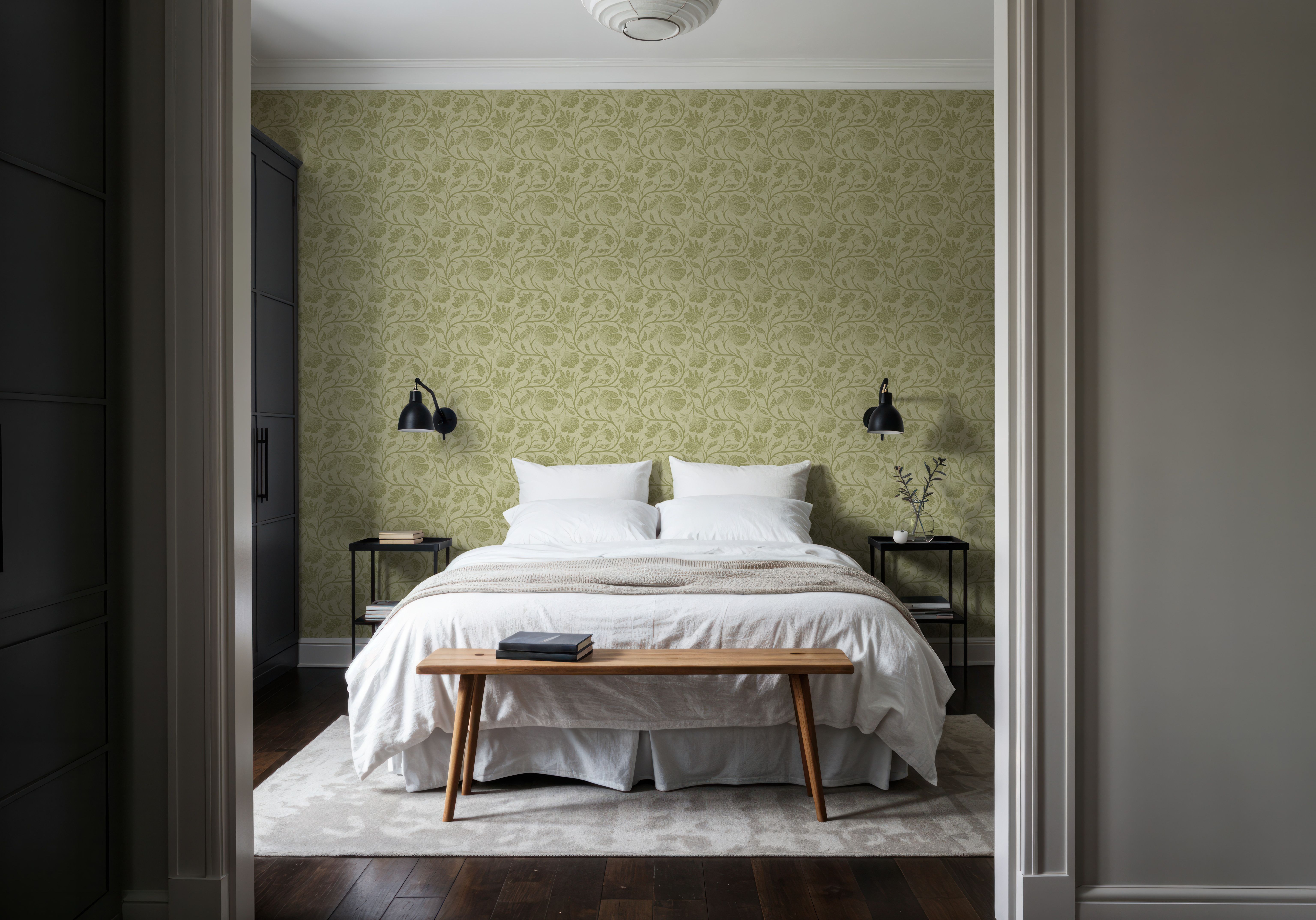 Indial Floral, Pistachio