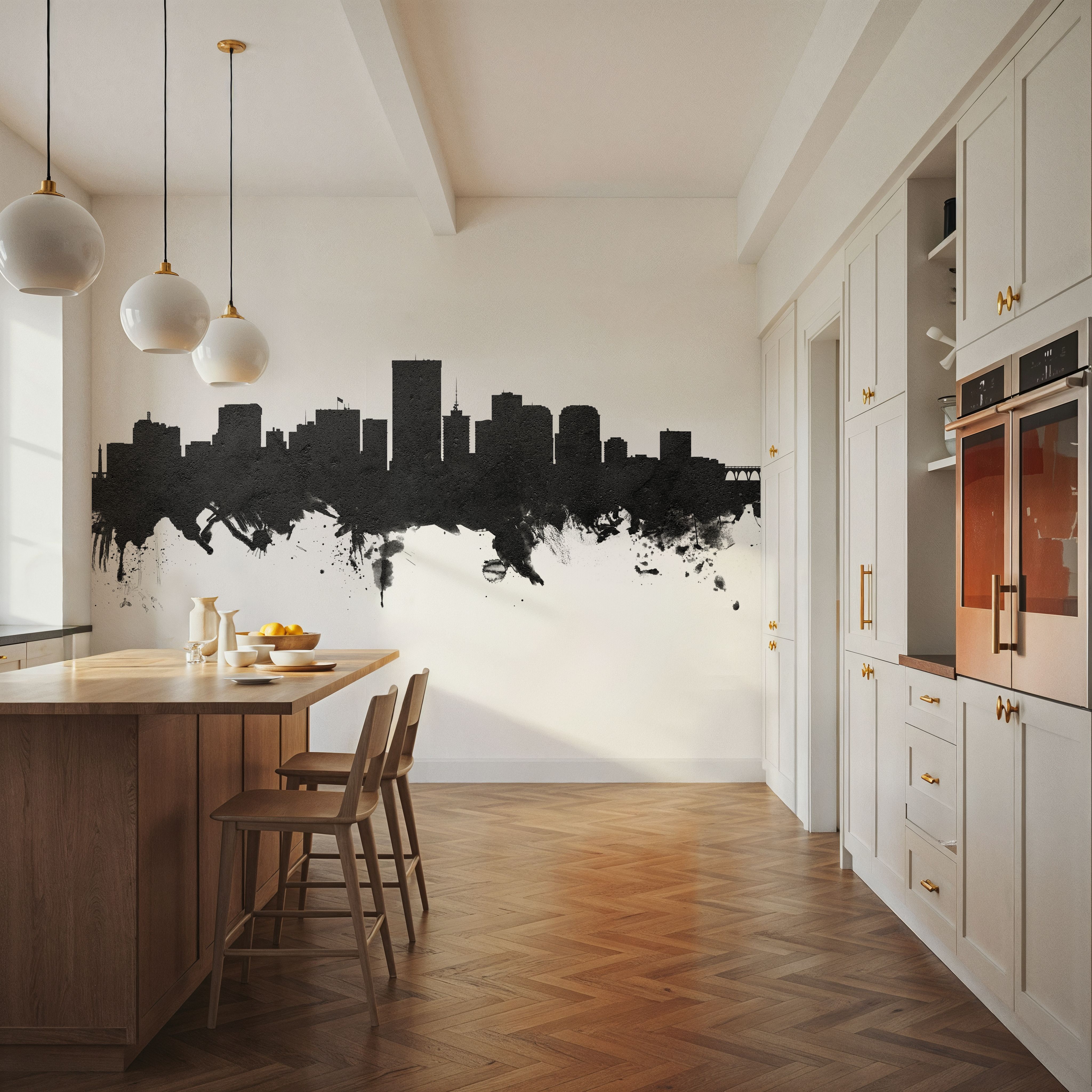 Richmond Virginia Skyline Black & White