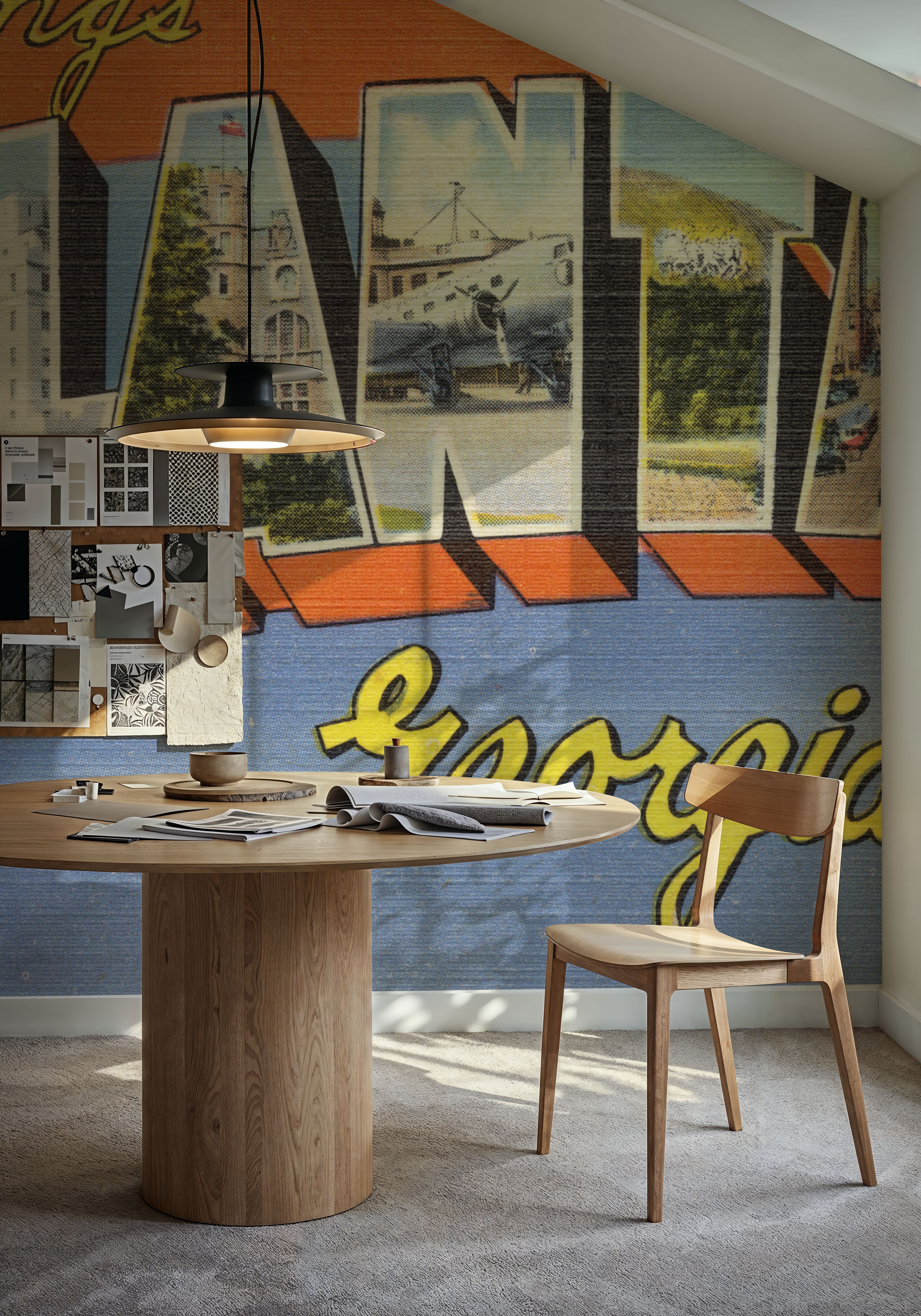 Greetings from Atlanta - Screenprint Postcard