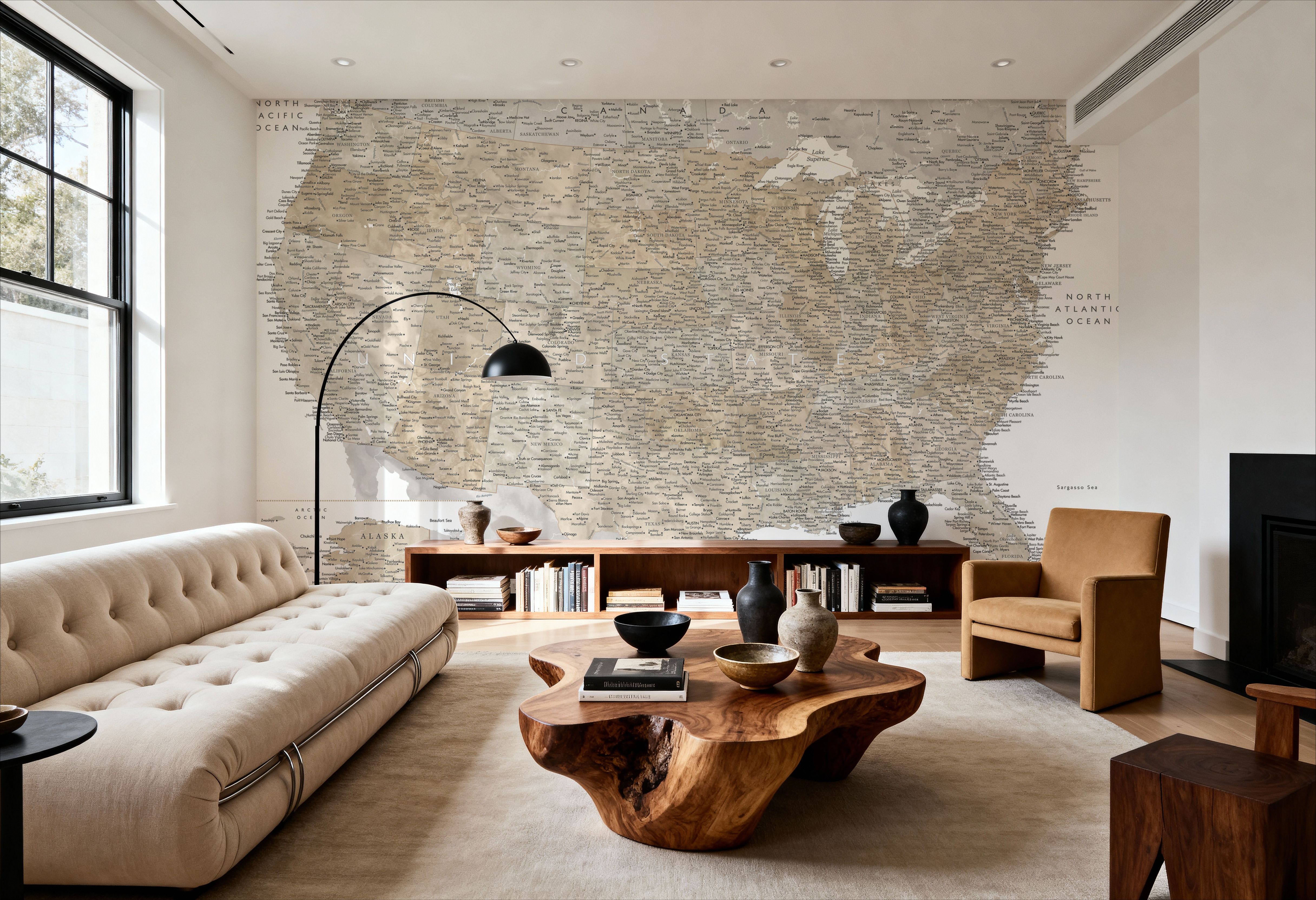 US Map Detailed - Abey