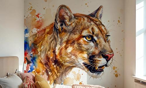 Cougar - Watercolor Predators Series
