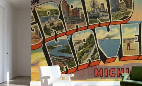 Greetings from Grand Haven - Screenprint Postcard