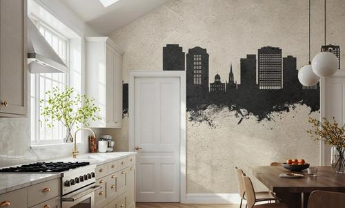 Norfolk Virginia Skyline Concrete
