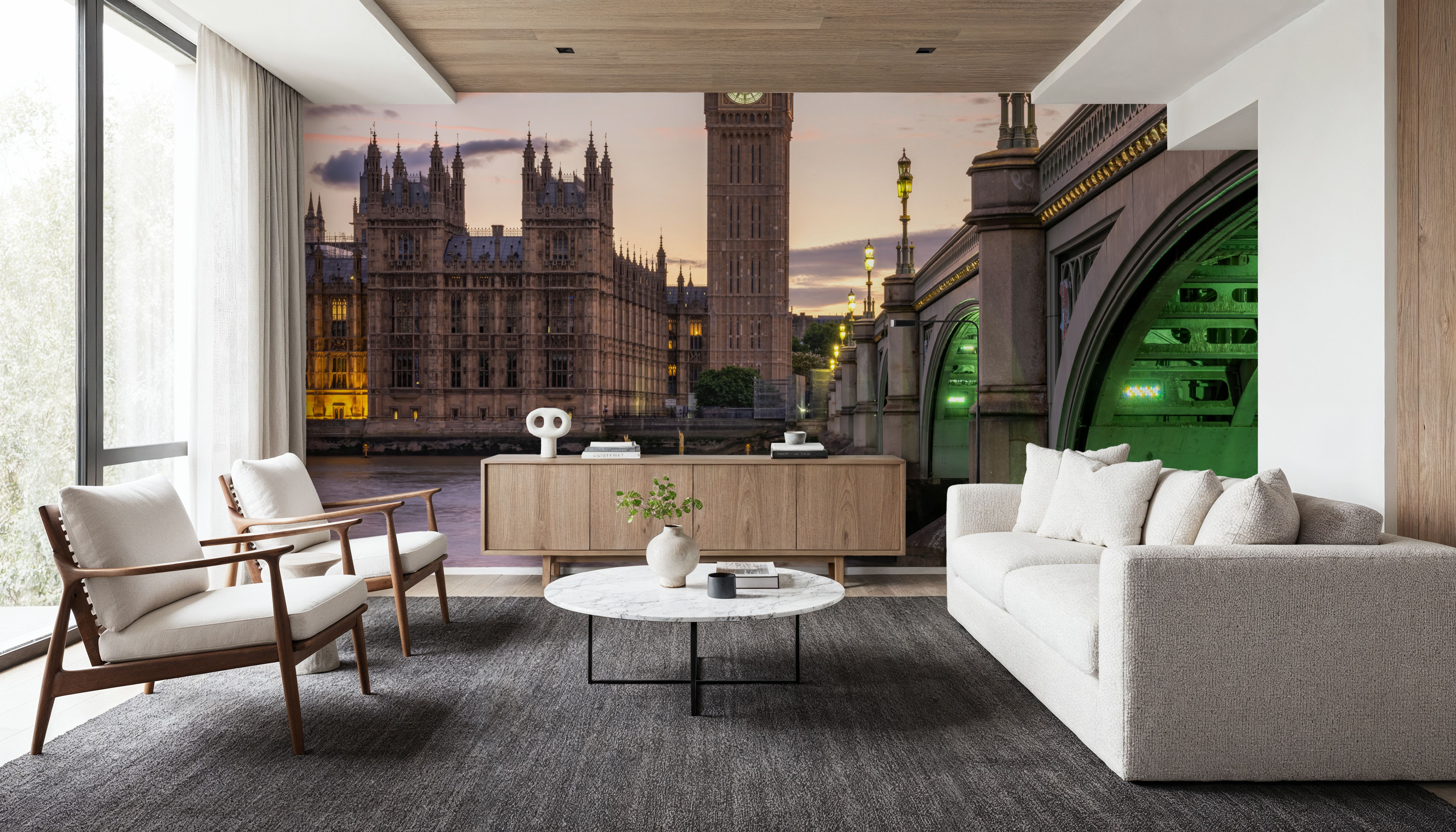 Big Ben and Westminster Bridge at Sunset, Wallpaper