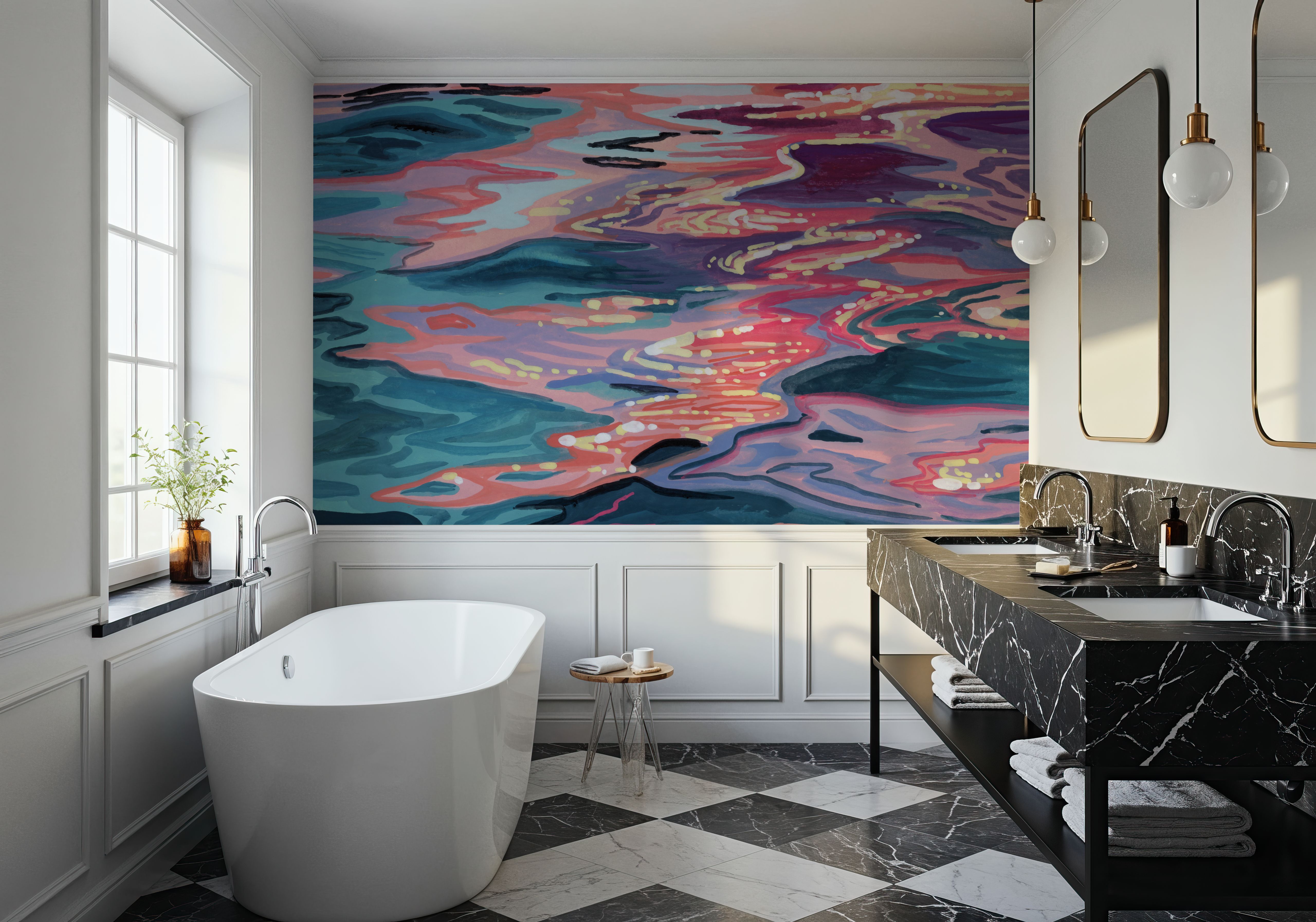 Sunset Reflections on Water