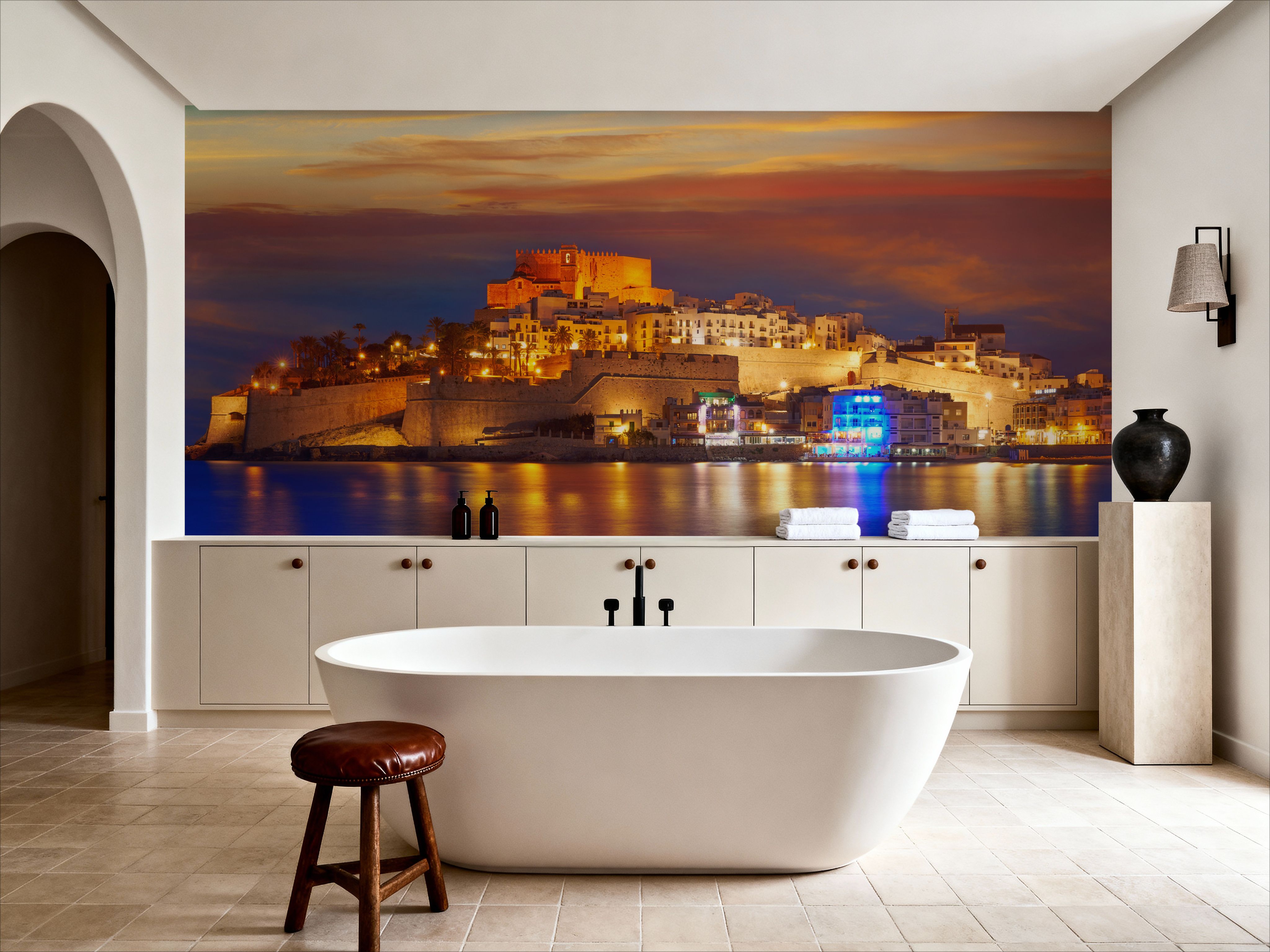Mediterranean Castle Sunset