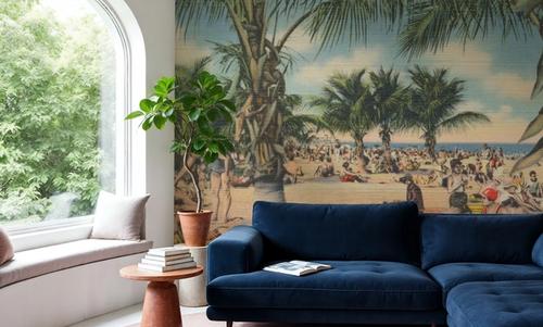 Miami Beach Postcard - Screenprint