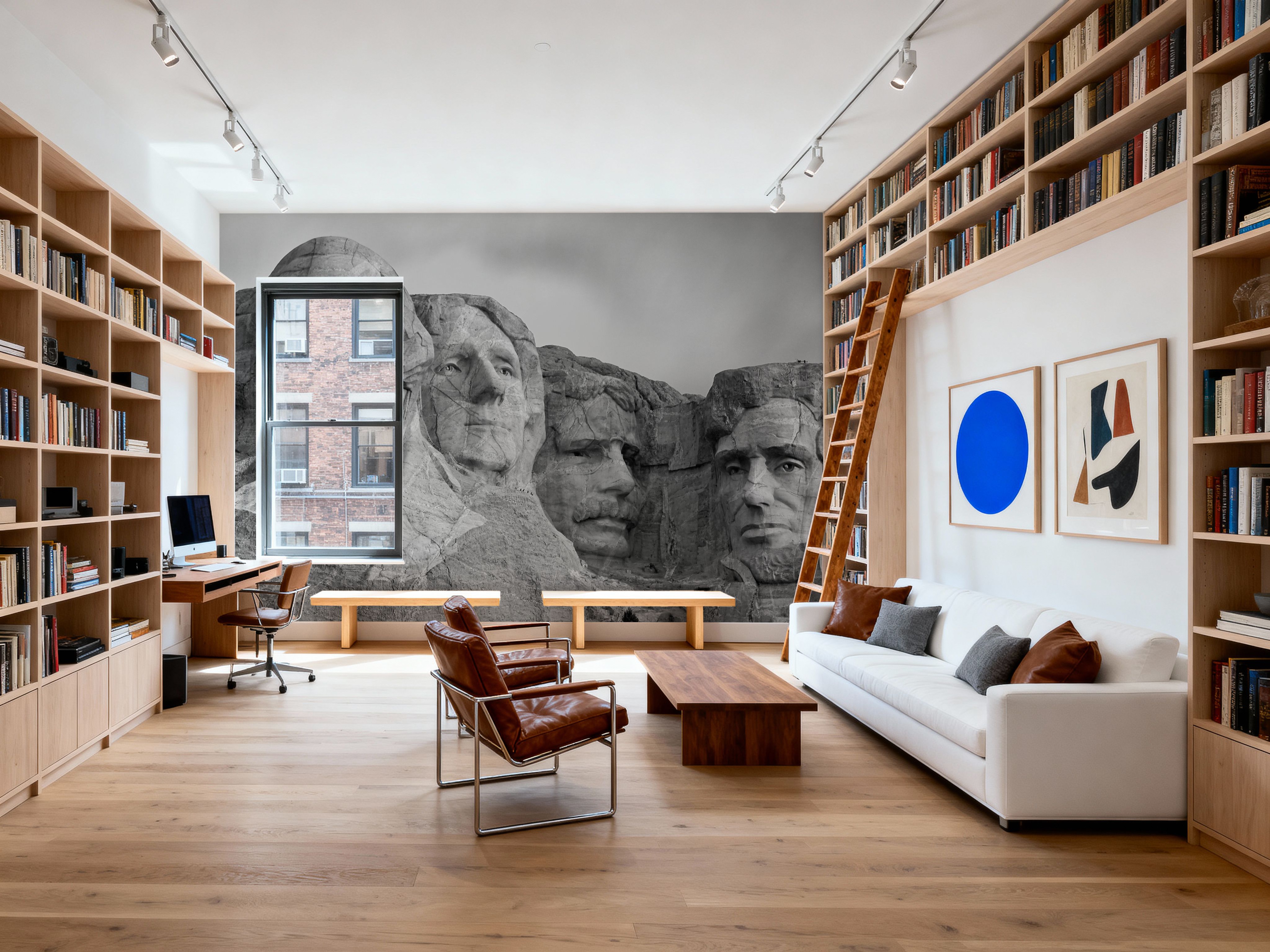 Mount Rushmore, Black And White