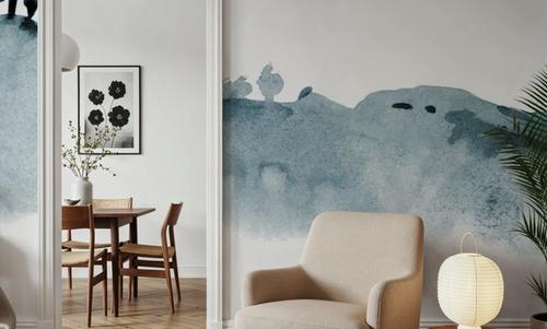 Tranquil Hillside, Dusty Blue