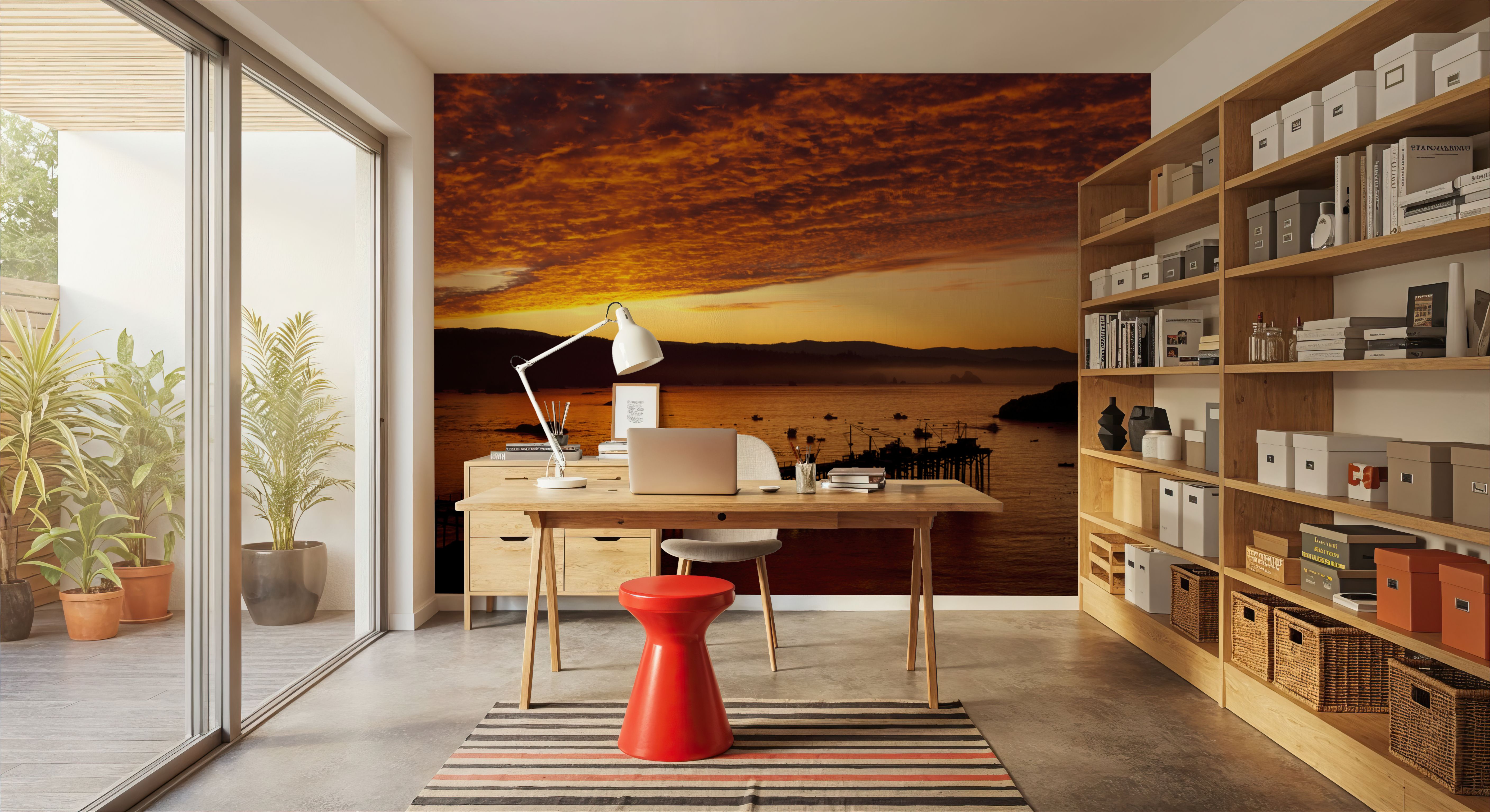 Amber Harbor, Wallpaper