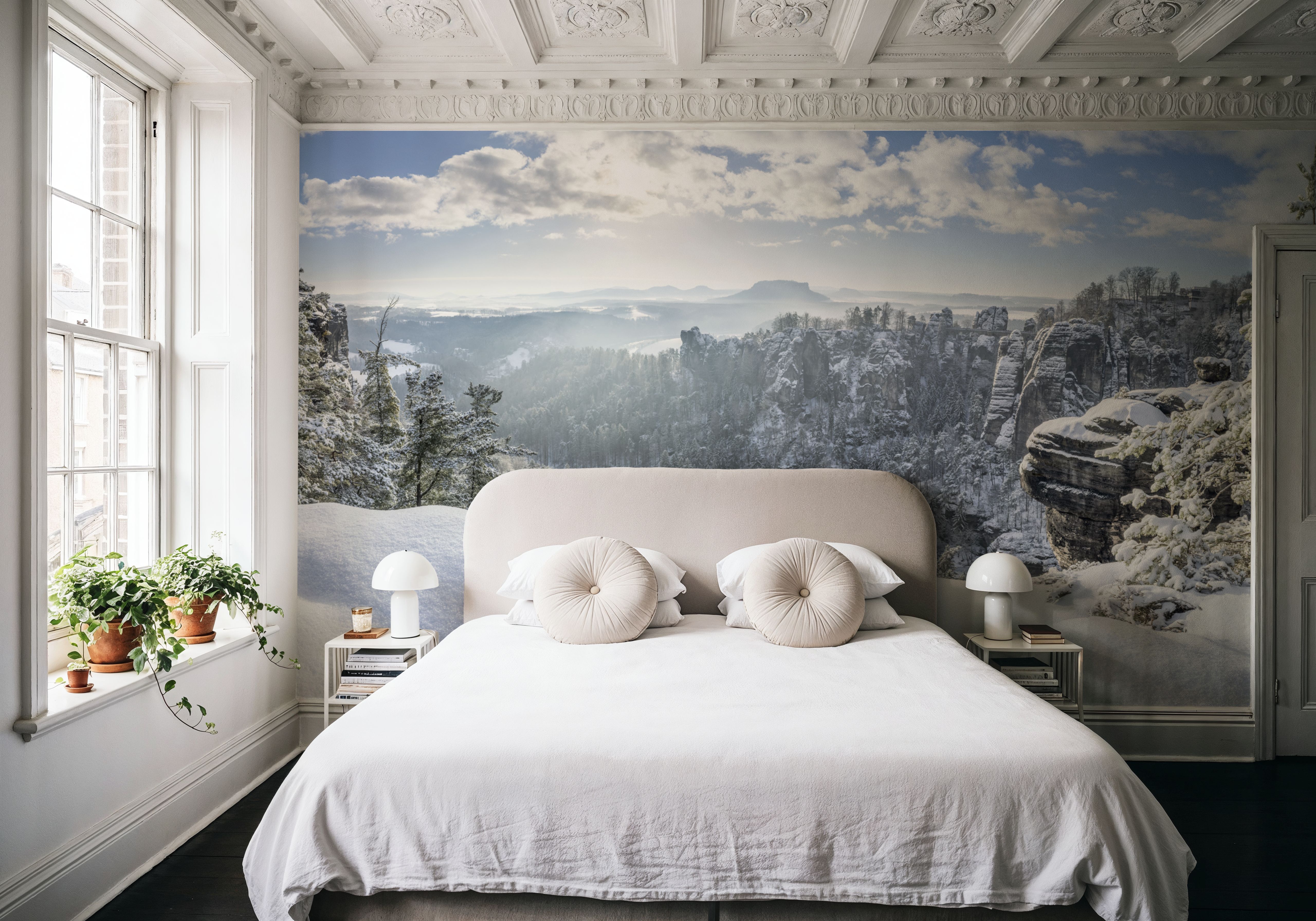 Swiss Winter Panorama, Wallpaper