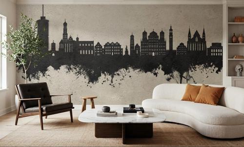 Augsburg Germany Skyline Concrete