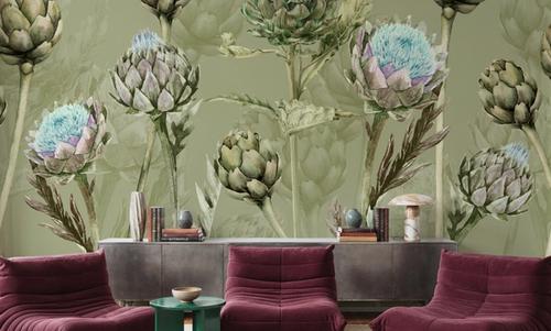 Artichoke Blooms, Pistachio