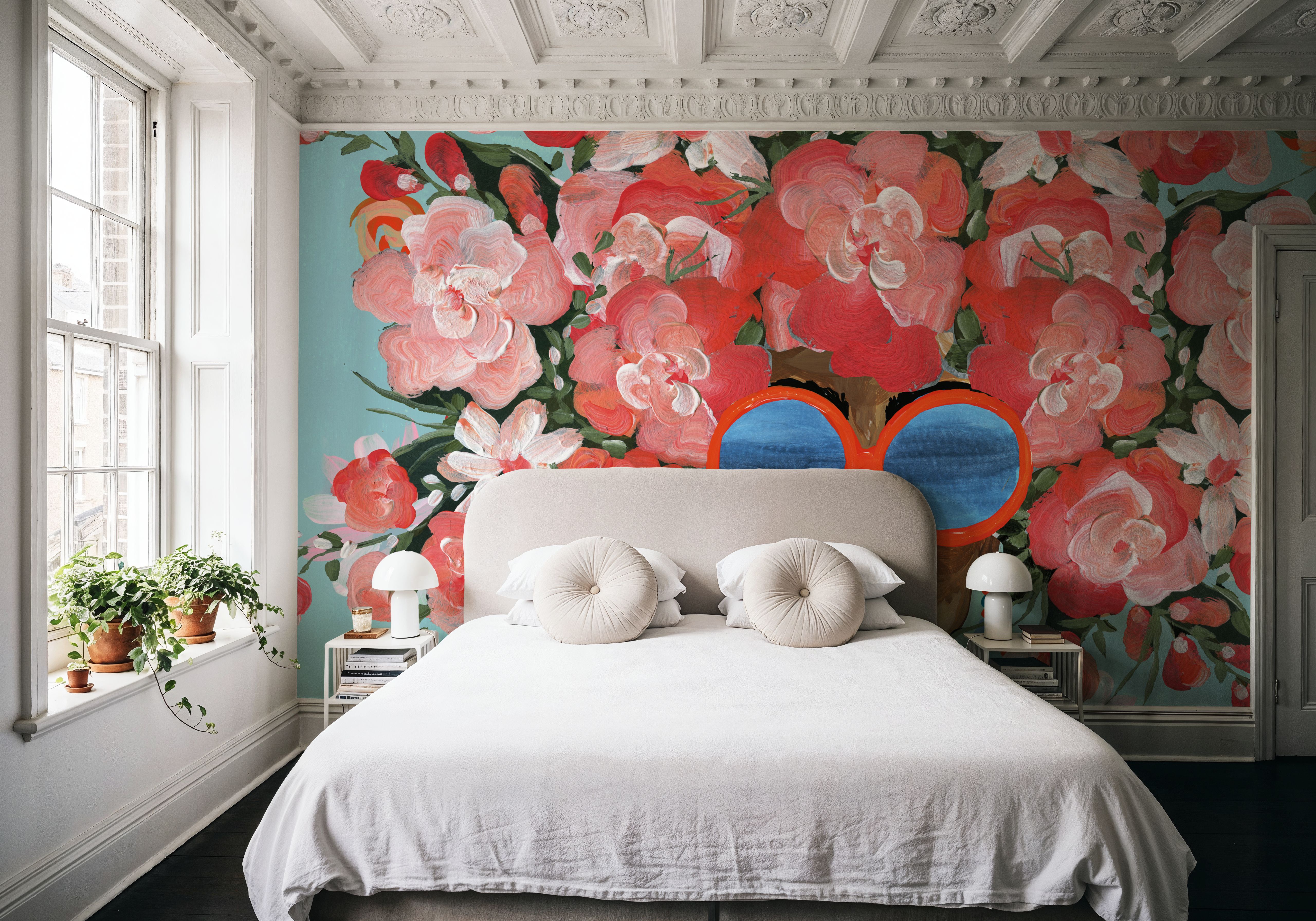Sunning in Florals I, Wallpaper