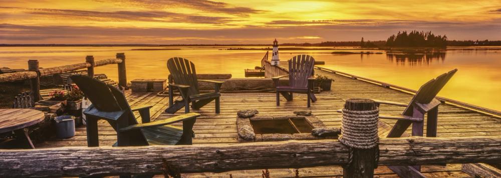 Wooden Pier at Sunset