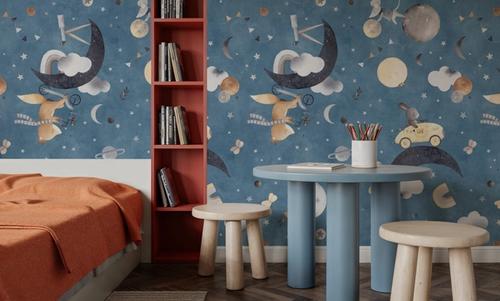 To the Moon, Denim Blue
