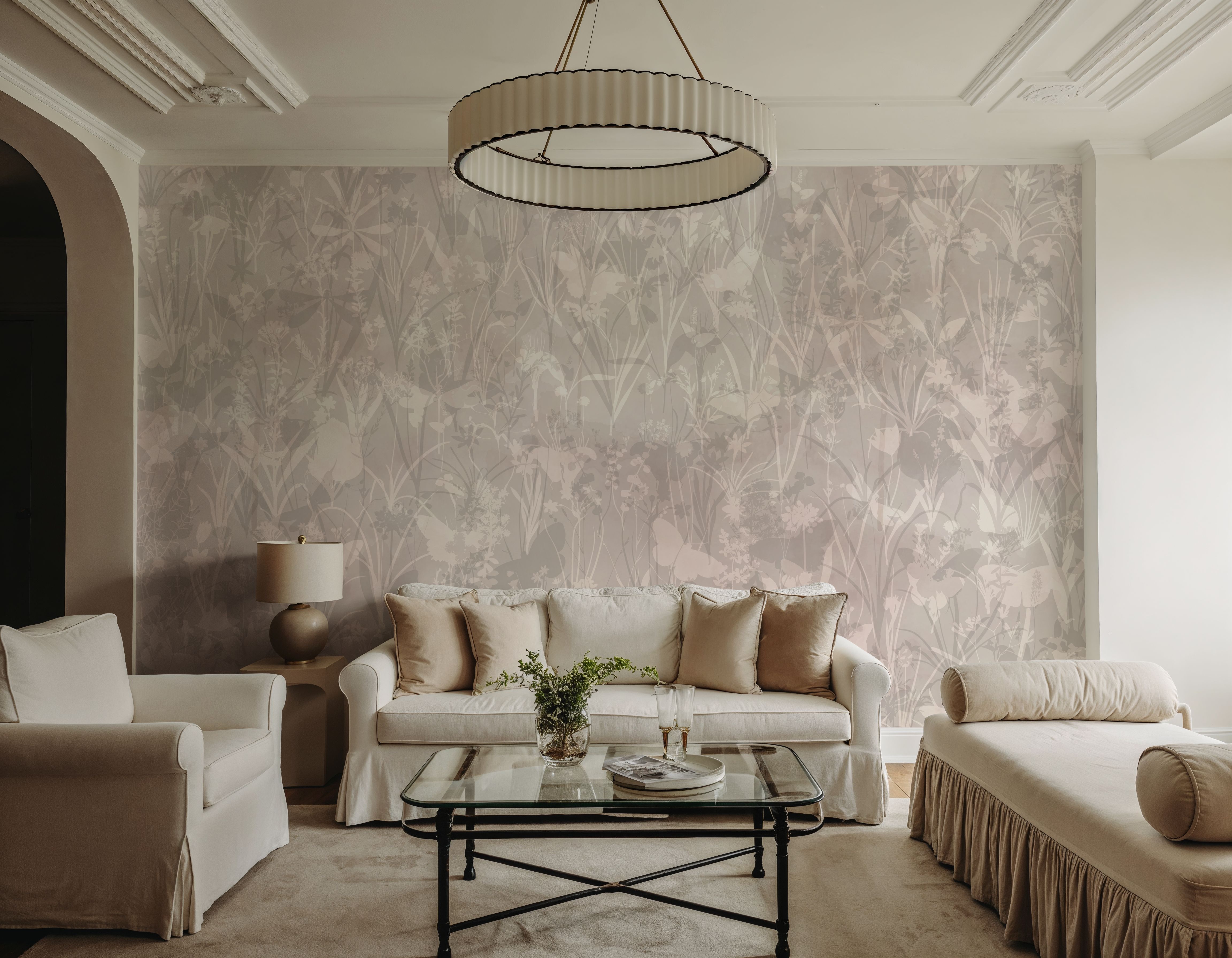 Herbals and Butterflies Double Silhouette